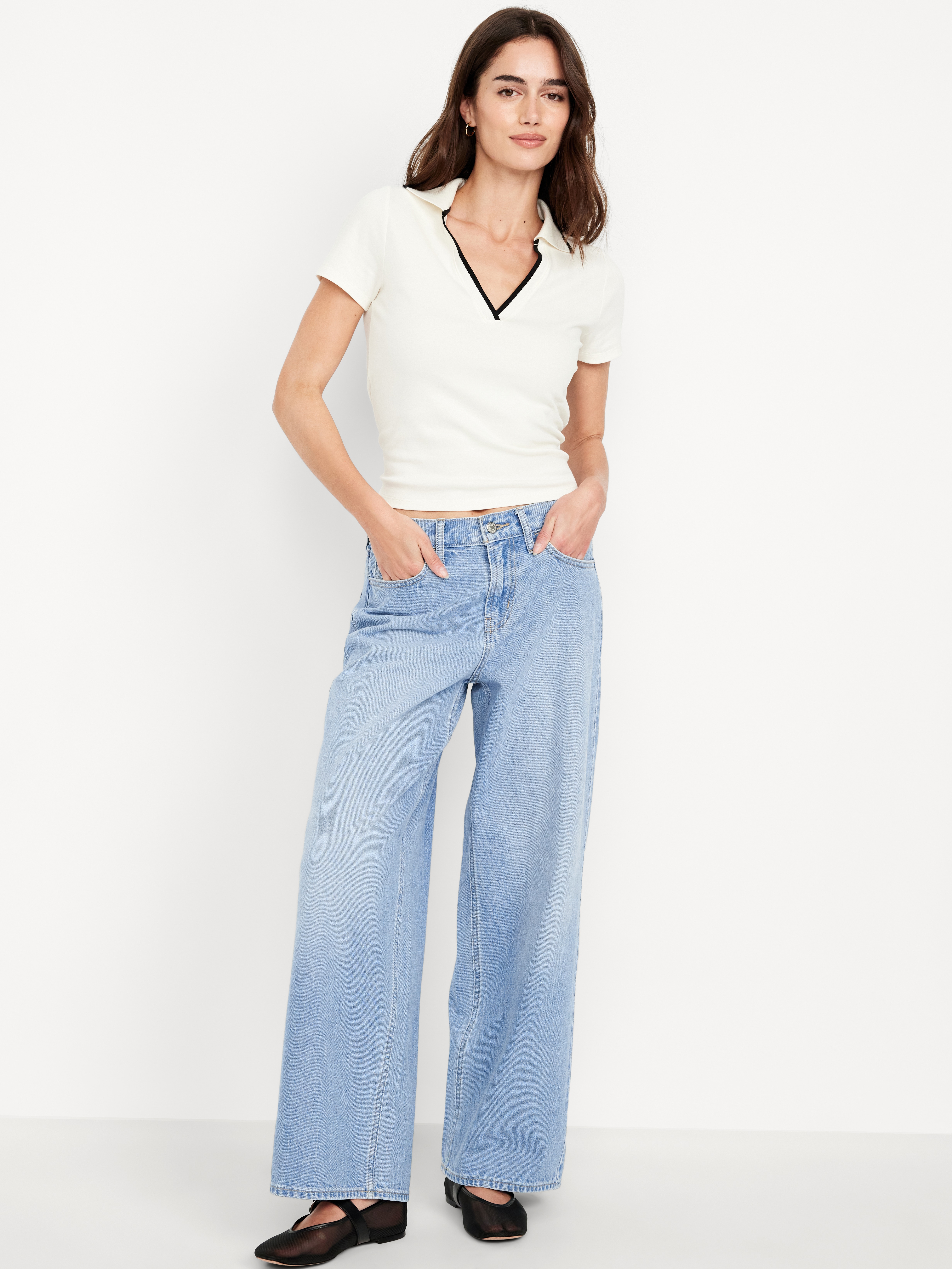 Mid-Rise Wow Baggy Wide-Leg Jeans - DREAMWEAVER - 1