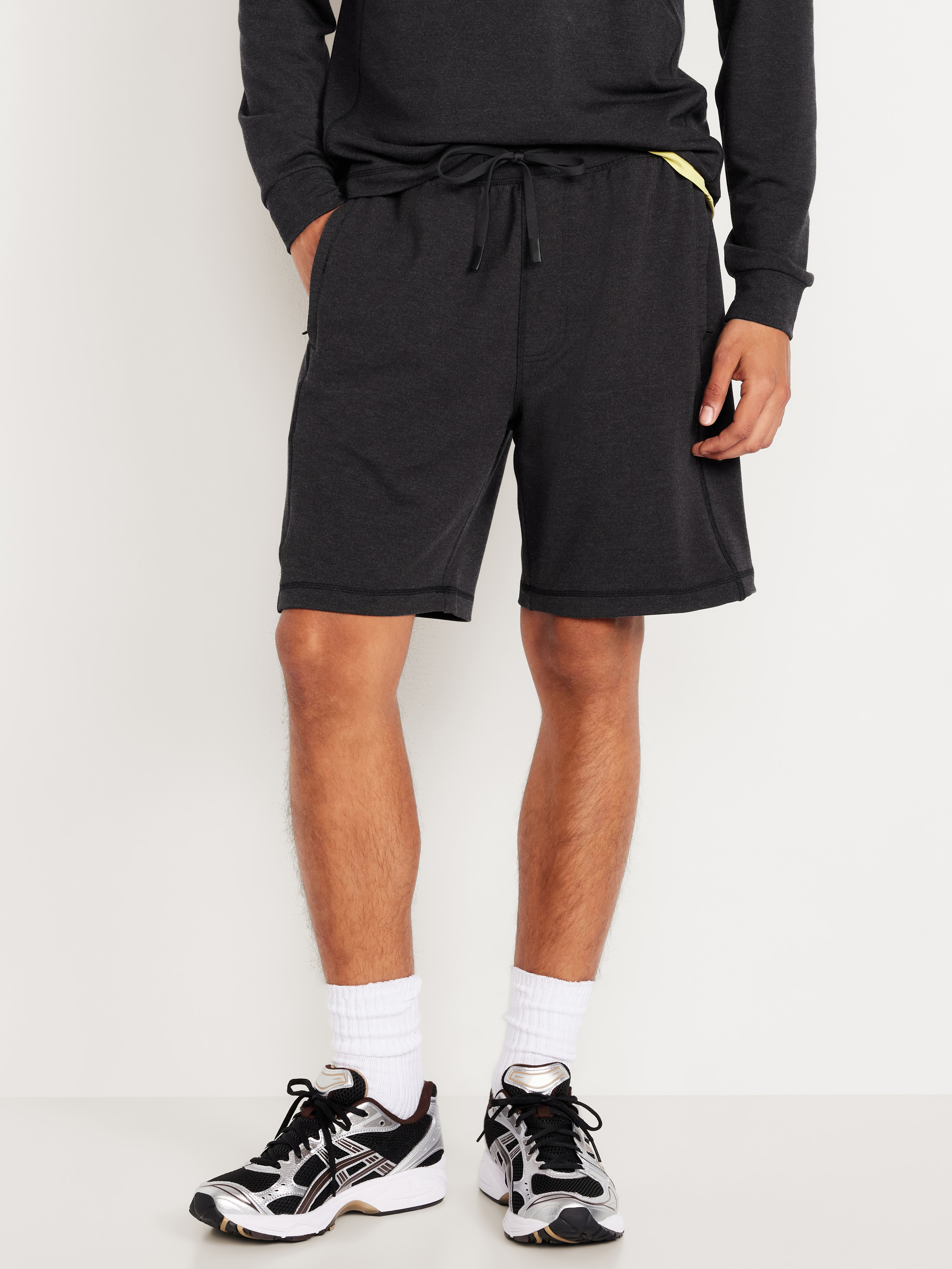 Recharge Knit Shorts -- 7-inch inseam - Black Heather  - 1