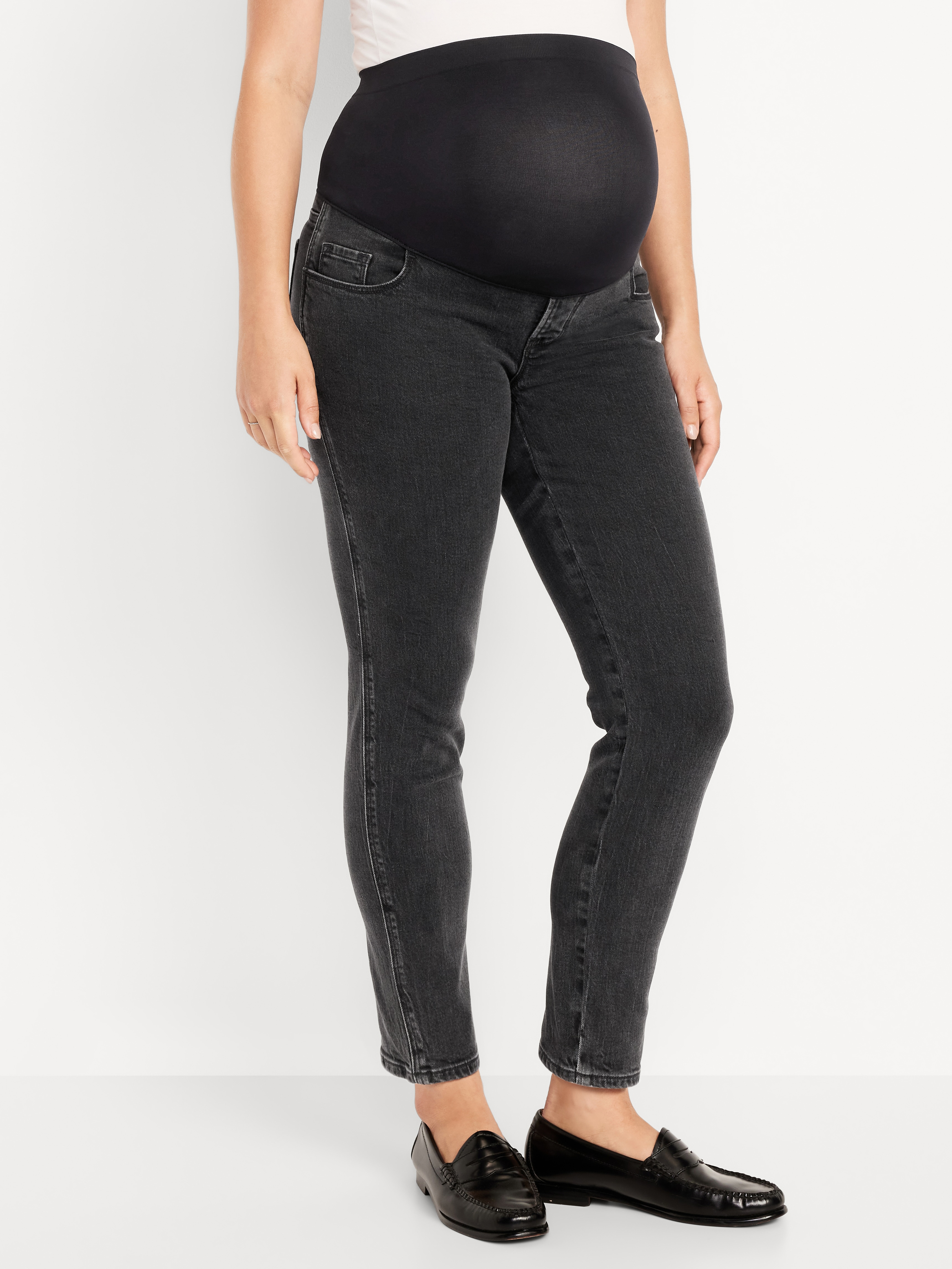 Maternity Full-Panel Vintage Slim Jeans - Moon Walker - 3