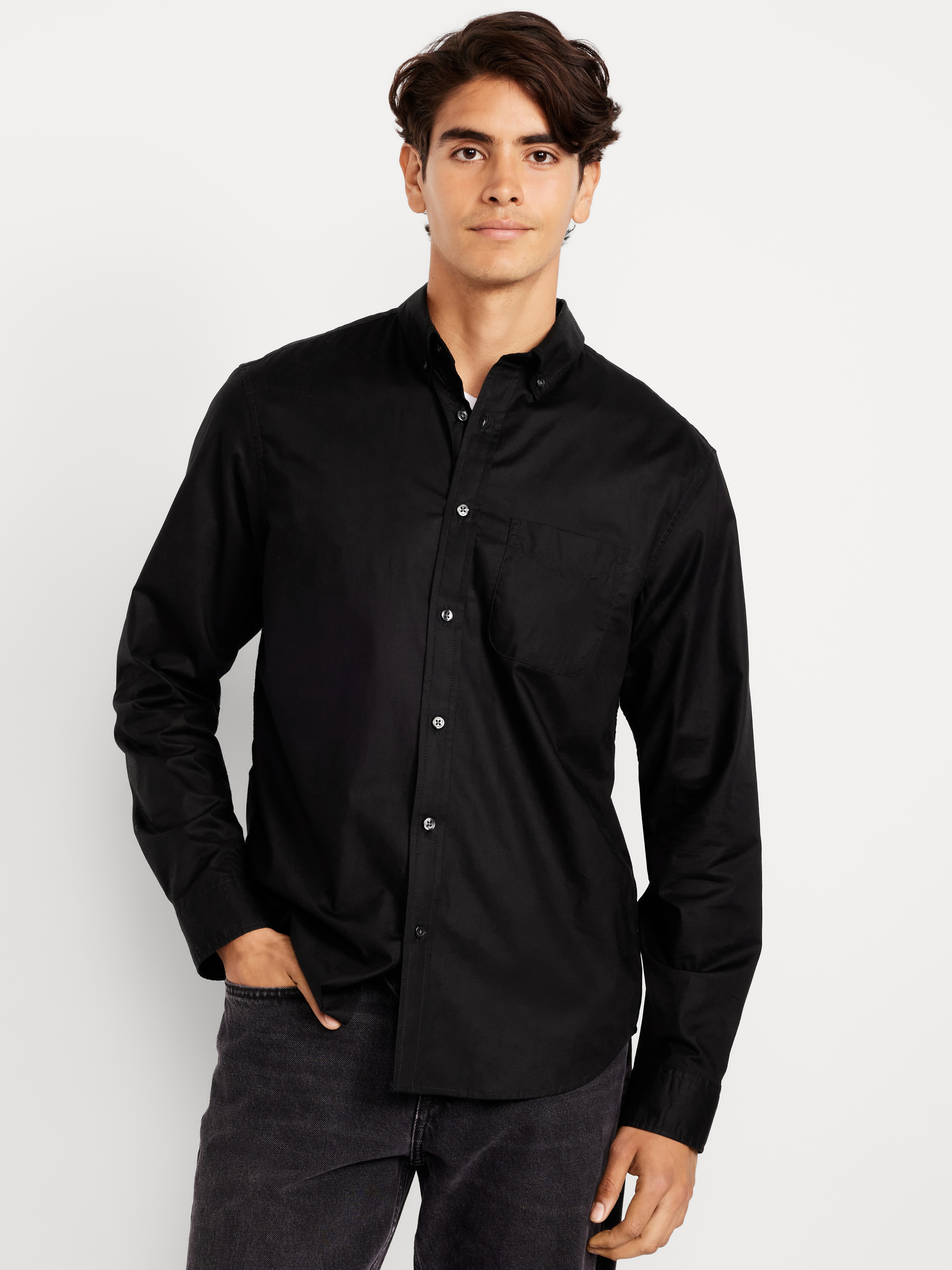 Classic Fit Everyday Oxford Shirt - Black Jack - 1