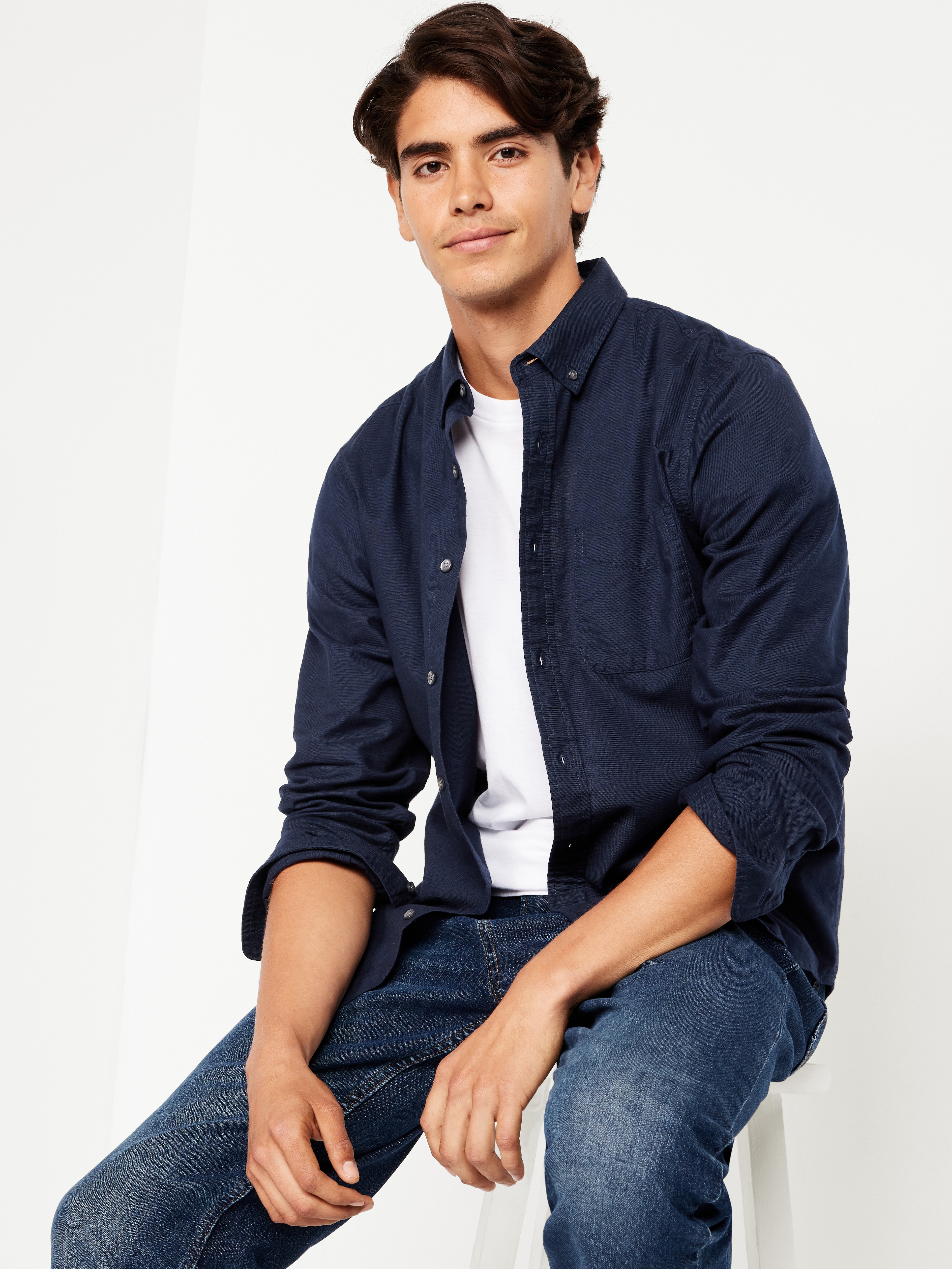 Classic Fit Everyday Oxford Shirt - In the Navy - 3