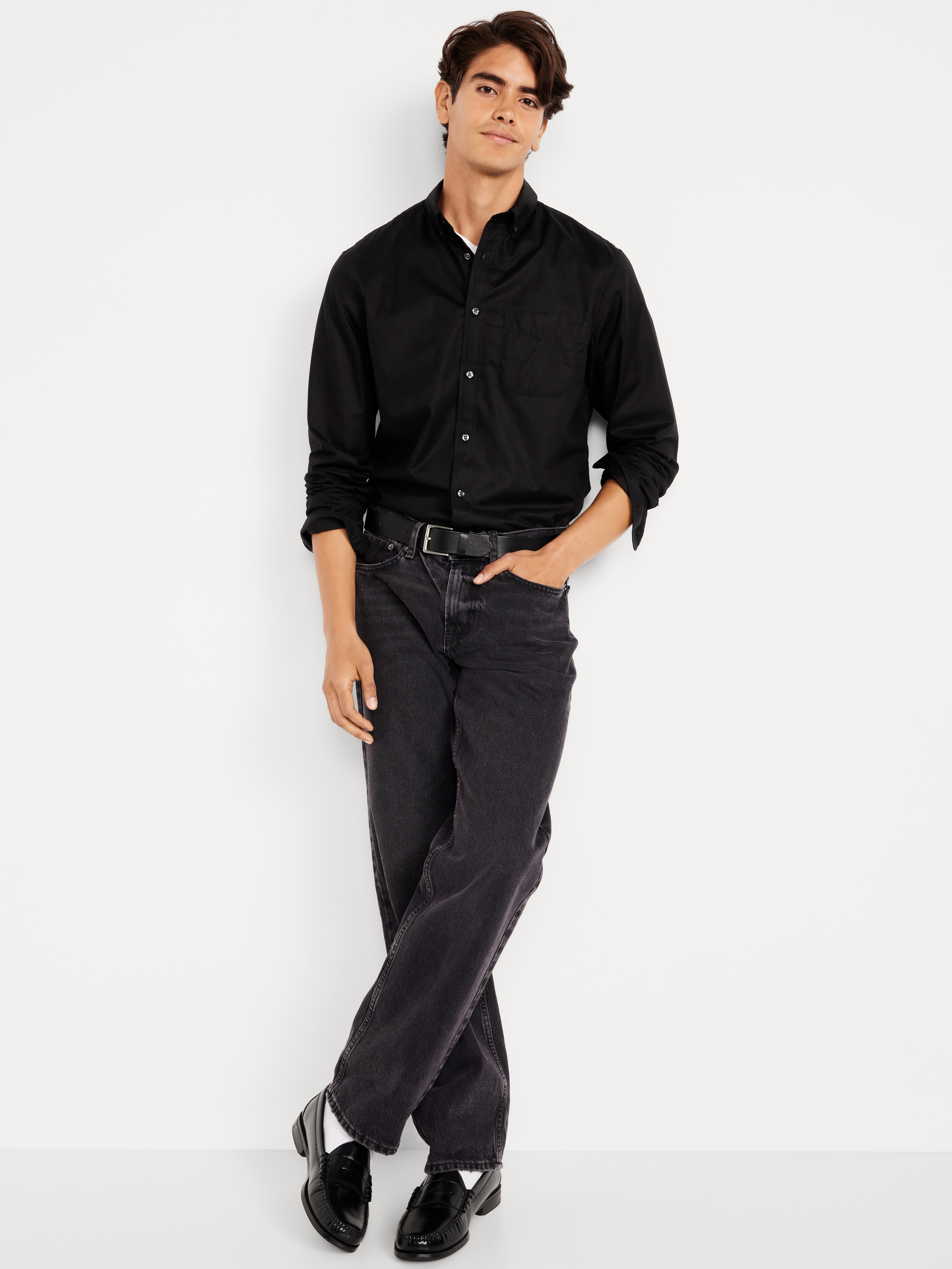 Classic Fit Everyday Oxford Shirt - Black Jack - 3