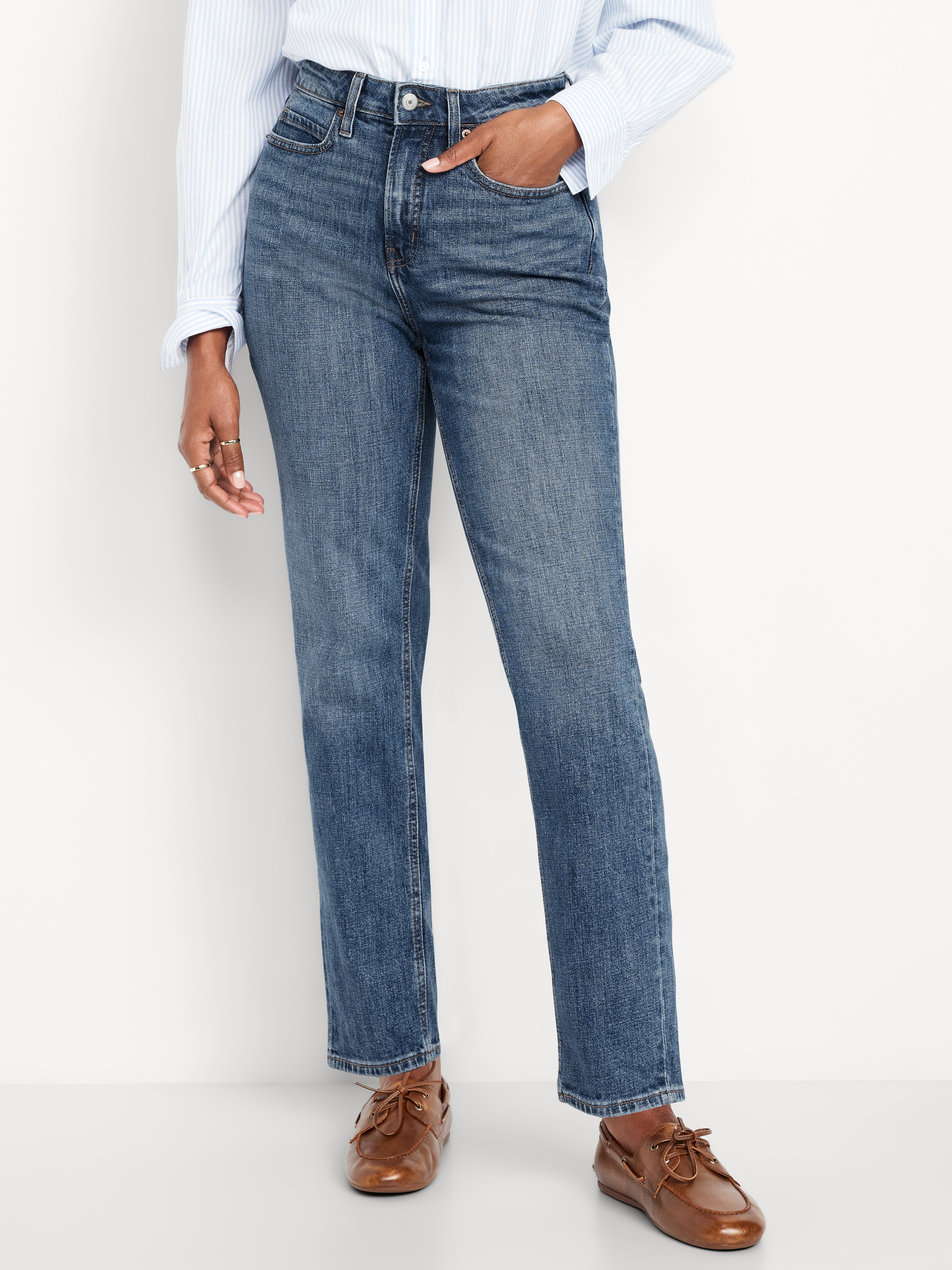 Curvy Extra High-Waisted Straight Jeans - Harper - 2