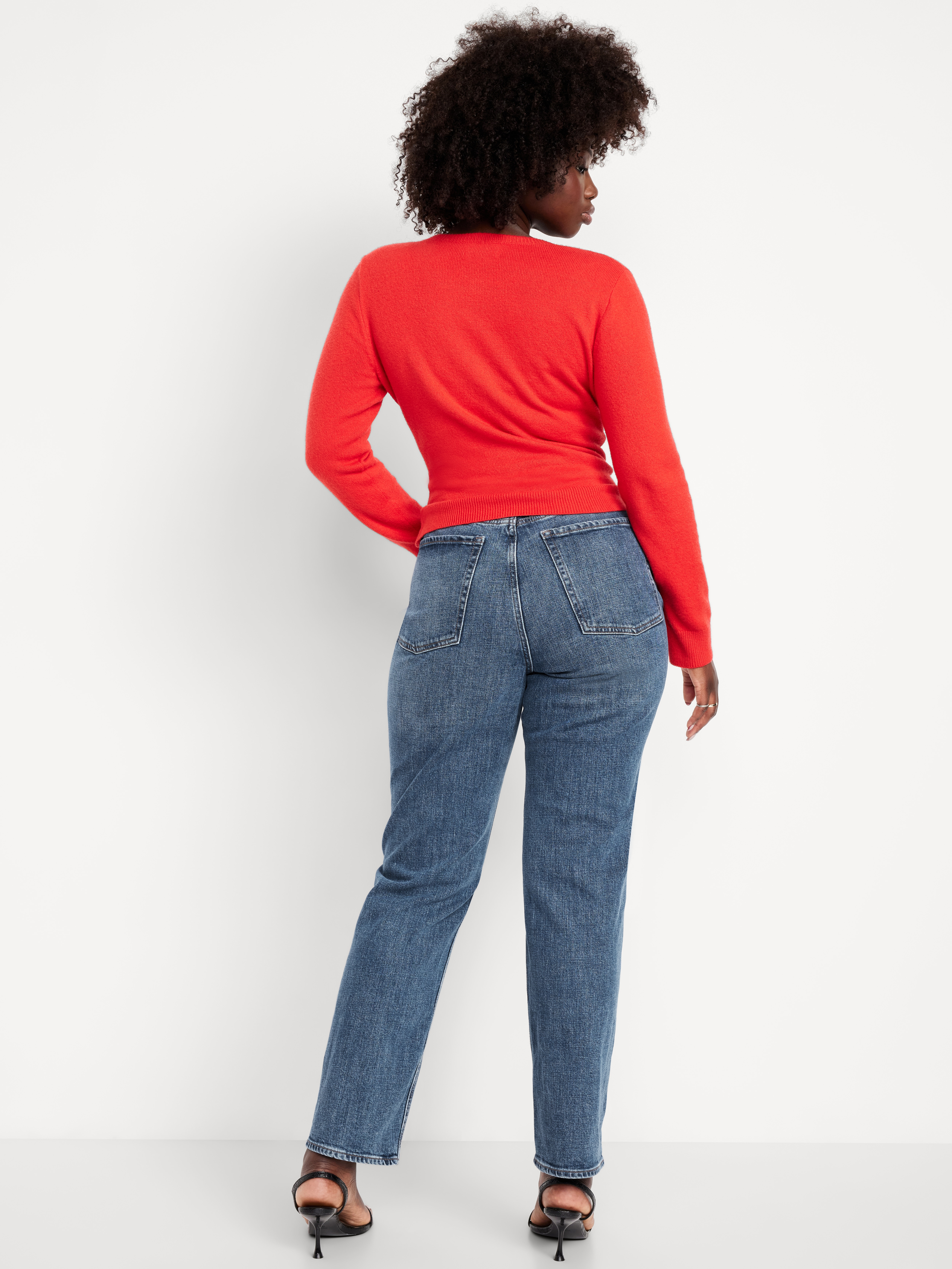 Curvy Extra High-Waisted Straight Jeans - Harper - 7