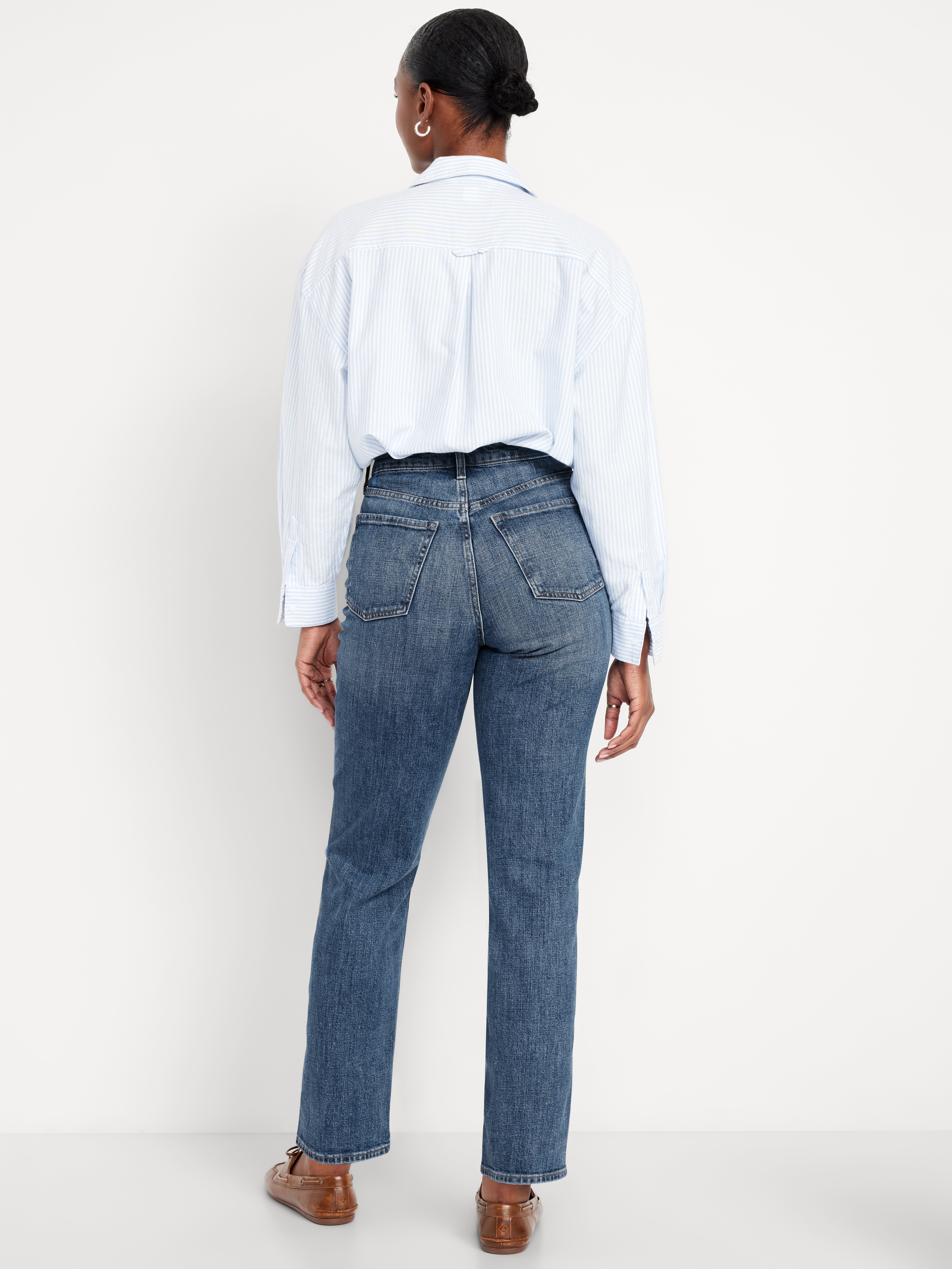 Curvy Extra High-Waisted Straight Jeans - Harper - 3