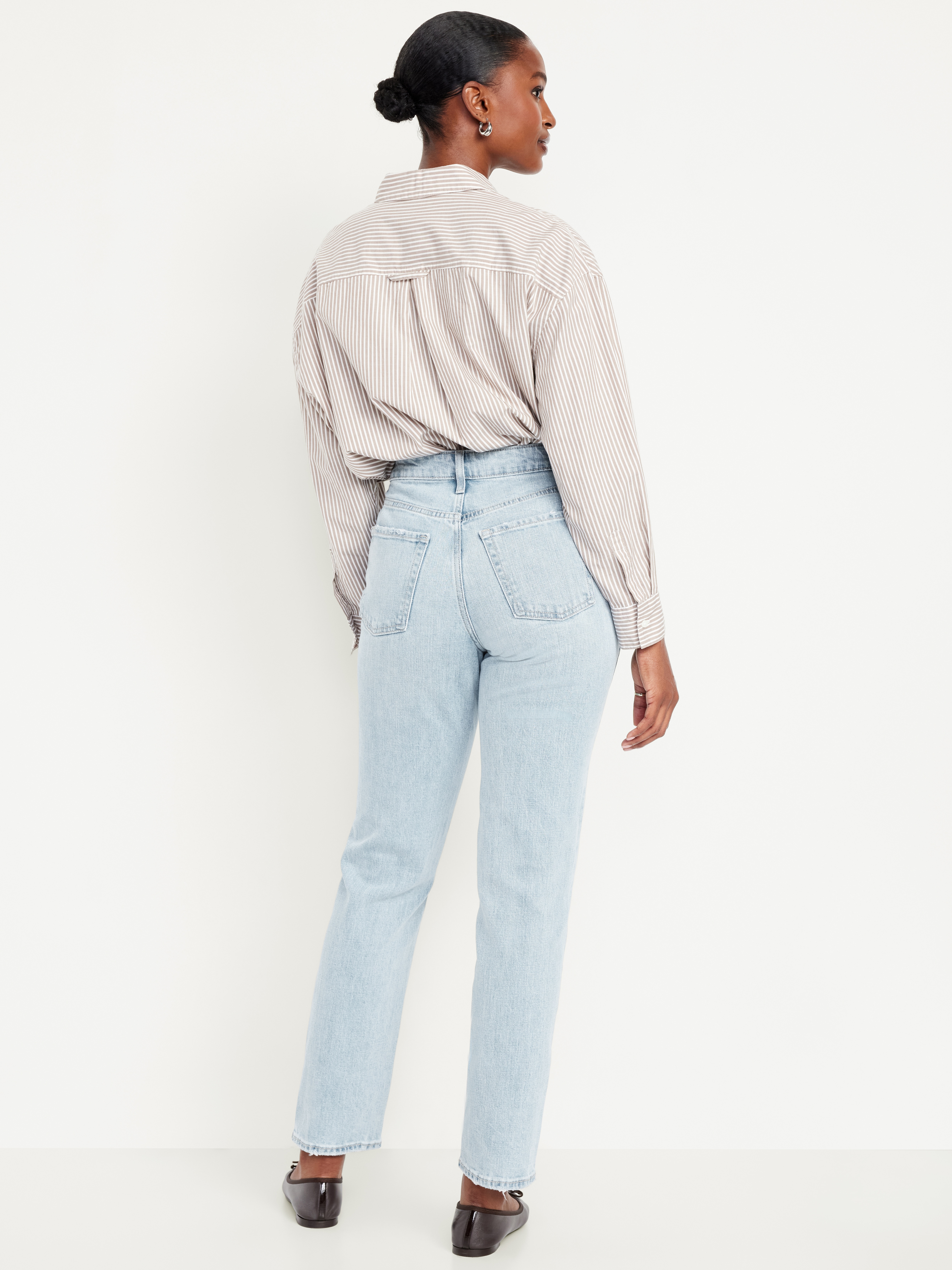 Curvy Extra High-Waisted Straight Jeans - Tamara - 3
