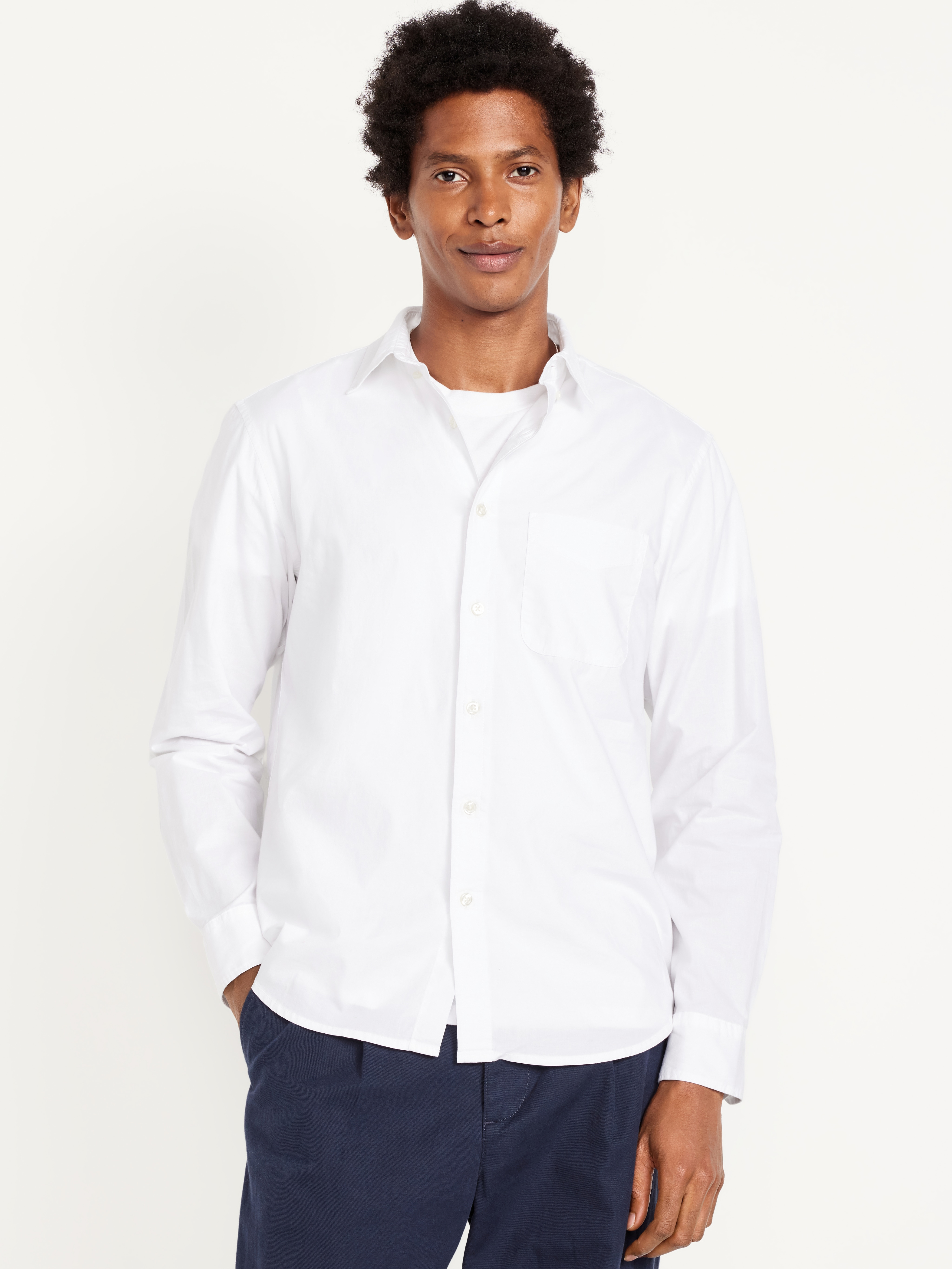 Classic Fit Everyday Oxford Shirt - Calla Lily White - 1