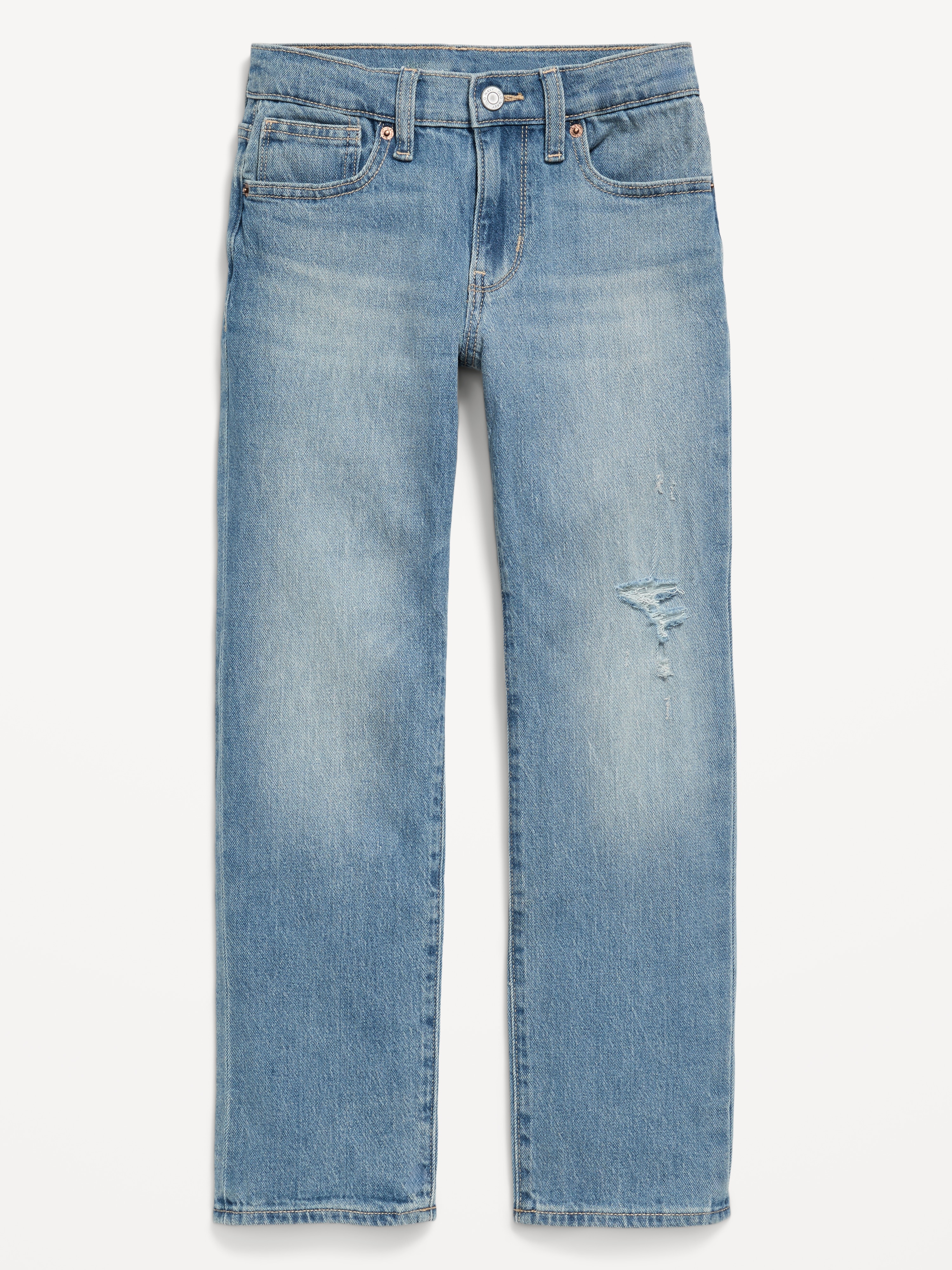 90's Straight-Leg Jeans for Boys - Medium Wash - 4