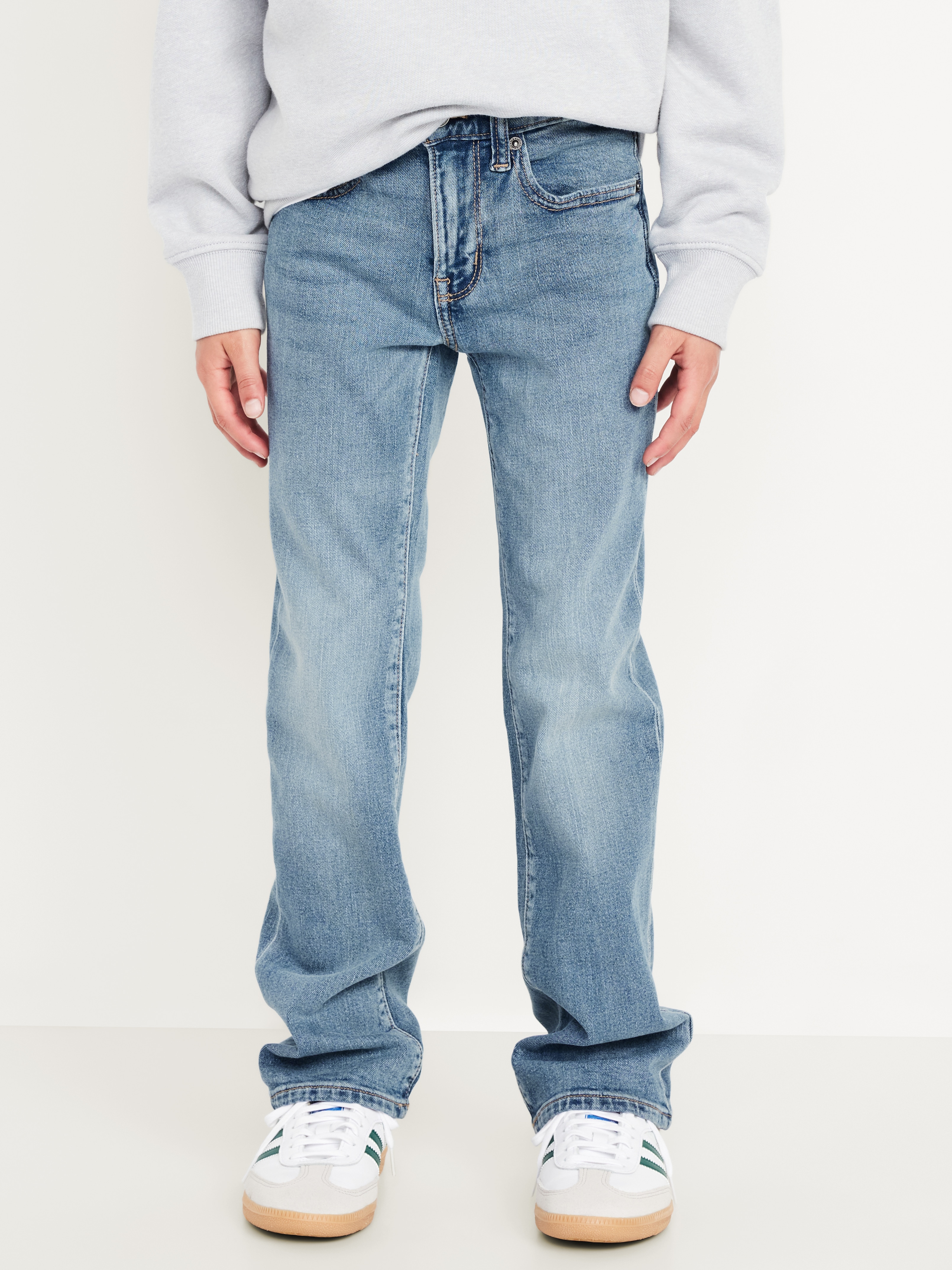 Built-In Flex Boot-Cut Jeans for Boys - Light Wash - 1