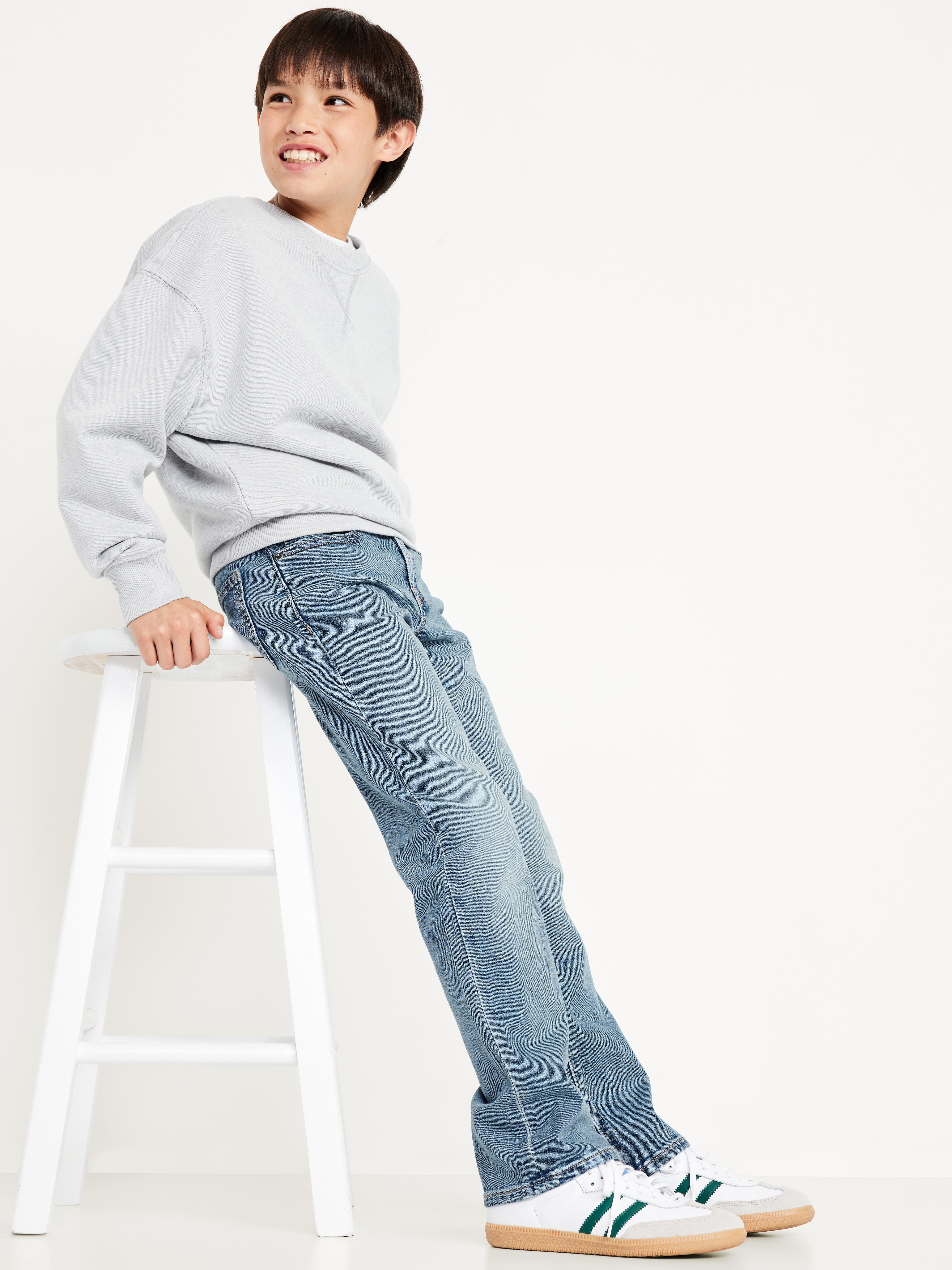 Built-In Flex Boot-Cut Jeans for Boys - Light Wash - 2