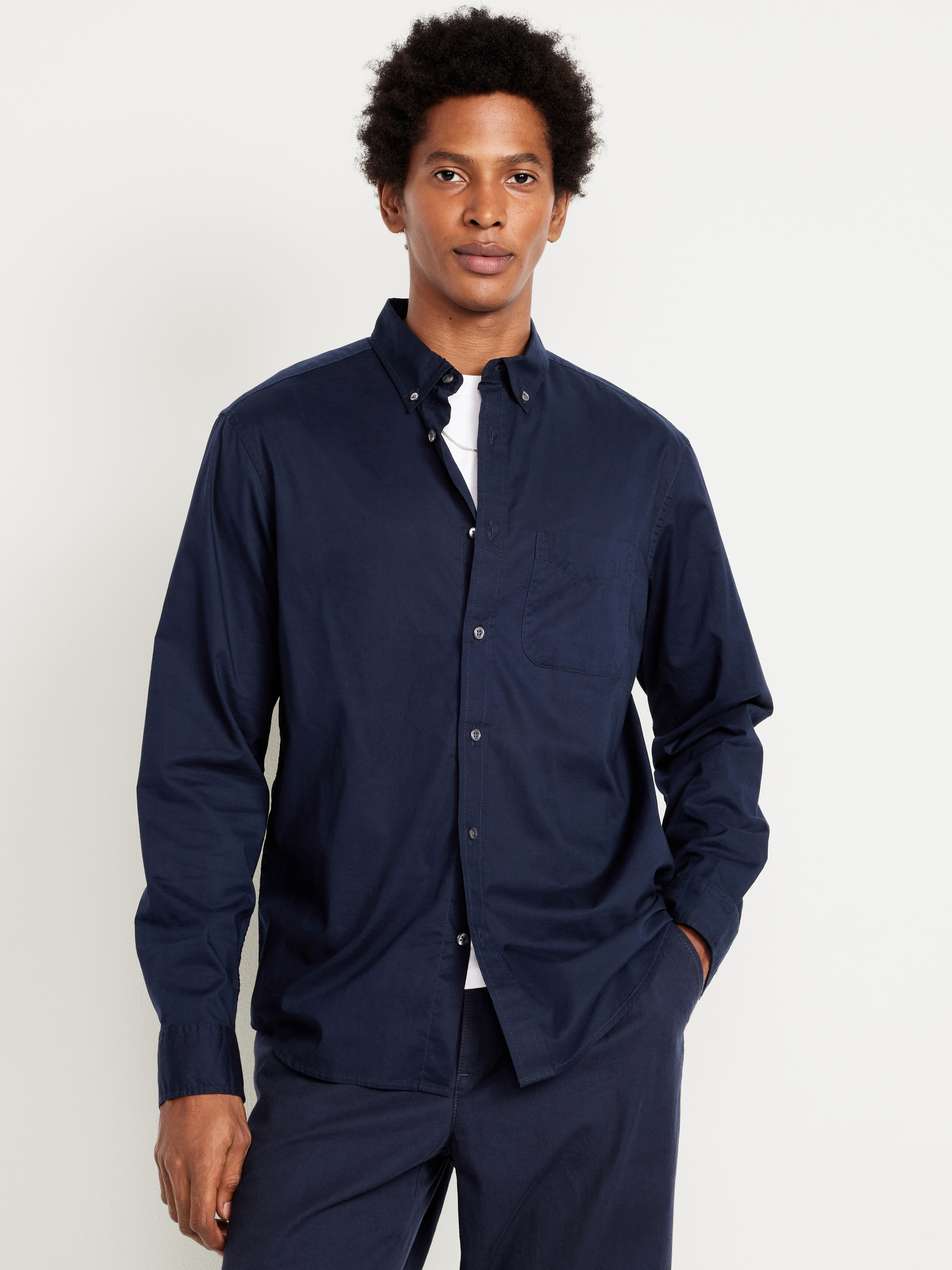 Classic Fit Everyday Oxford Shirt - In the Navy - 1