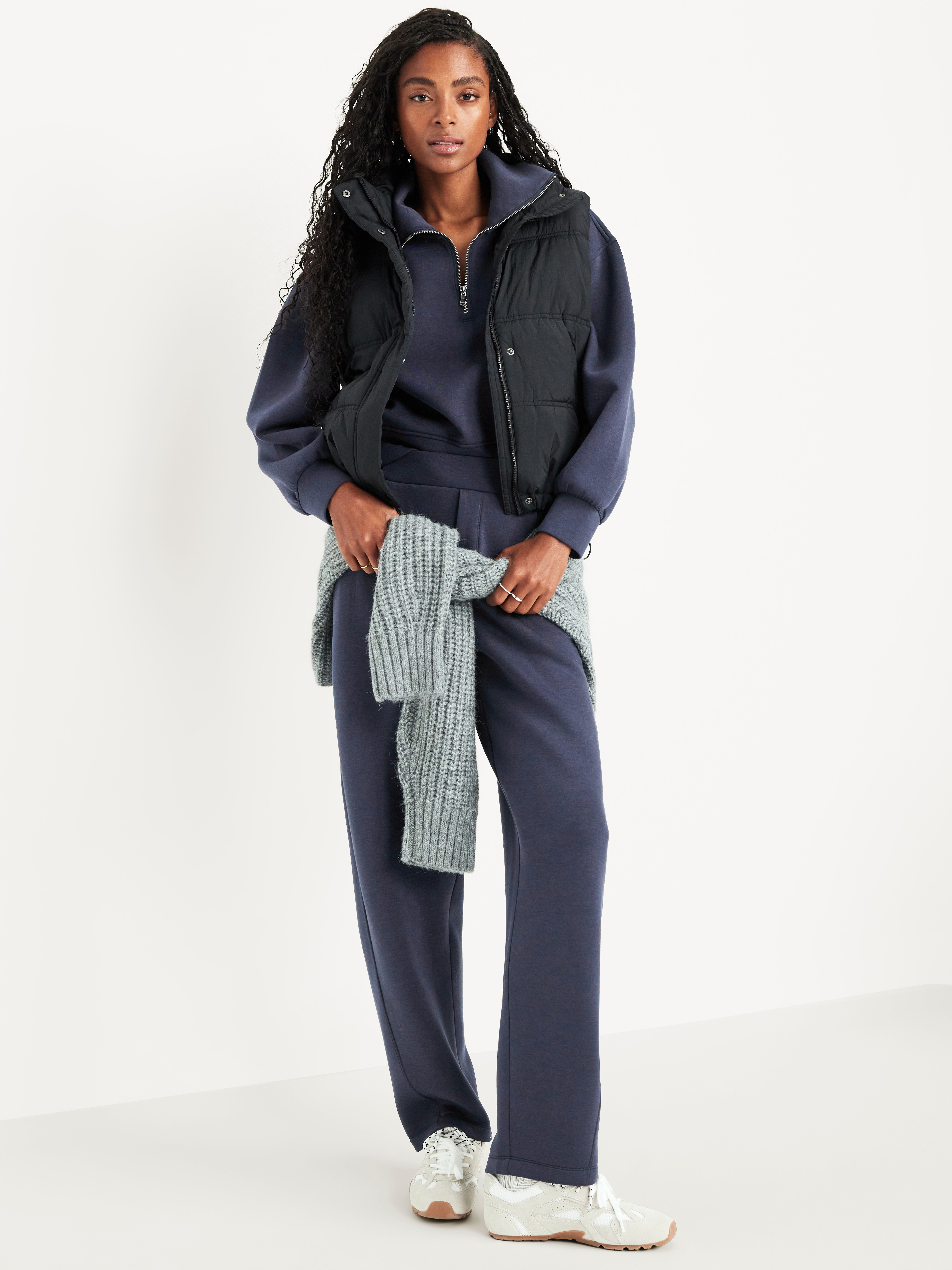 Bounce Fleece Half-Zip Pullover Sweatshirt - Dusk Navy - 3