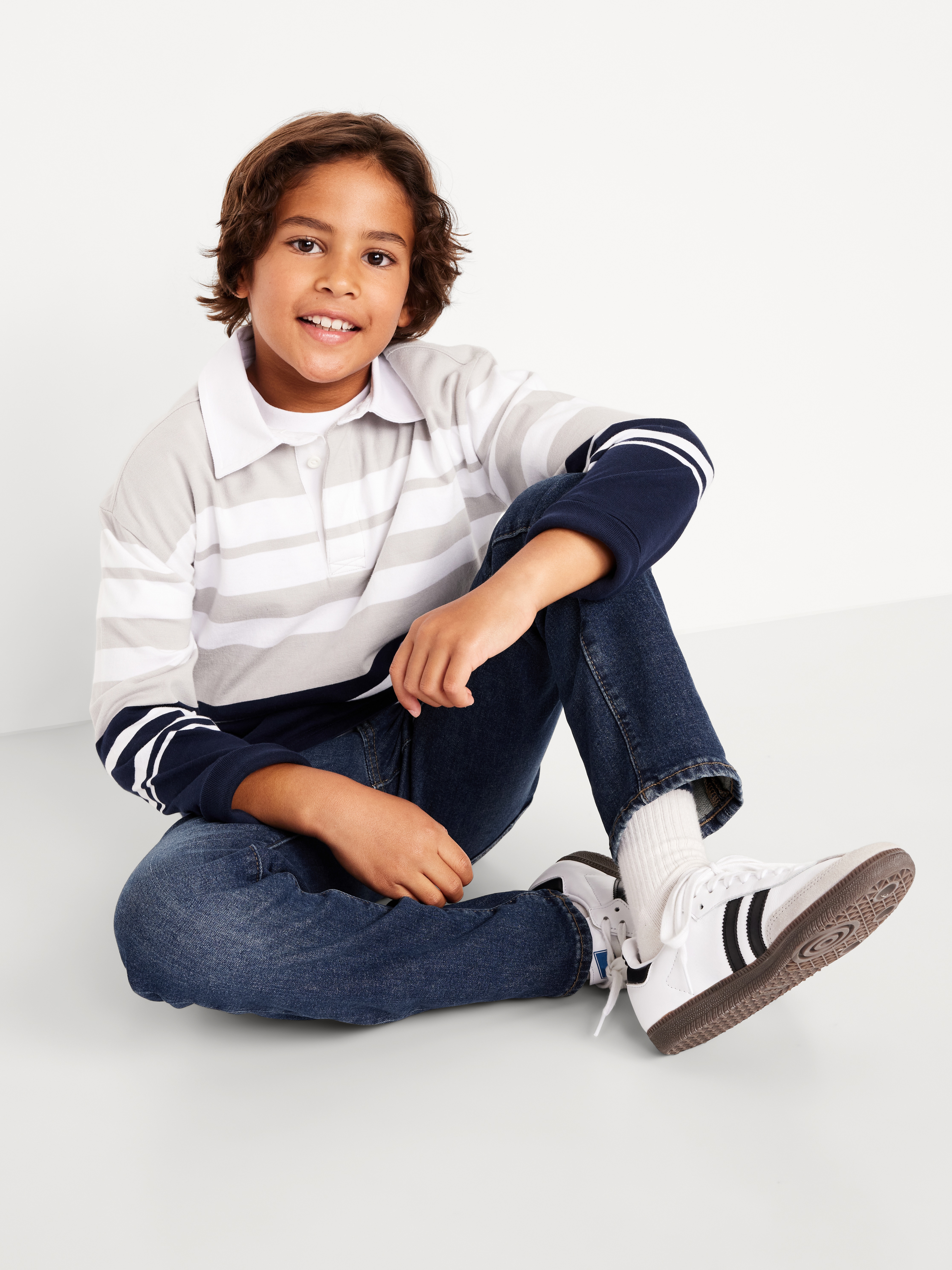 Straight-Leg Built-In Flex Jeans for Boys - Bay - 3