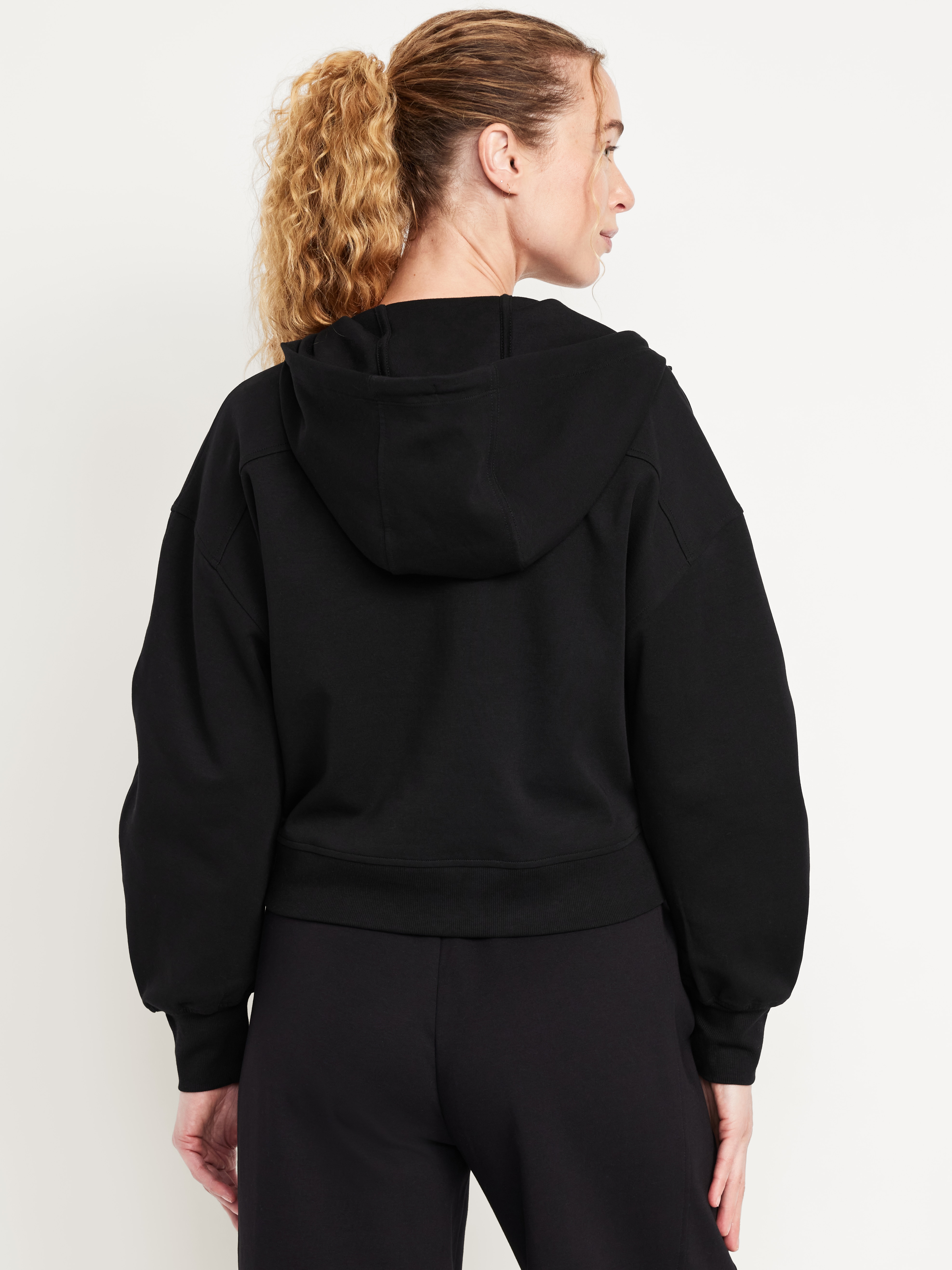 Dynamic Fleece Half-Zip Hoodie Sweatshirt - Black Jack - 2