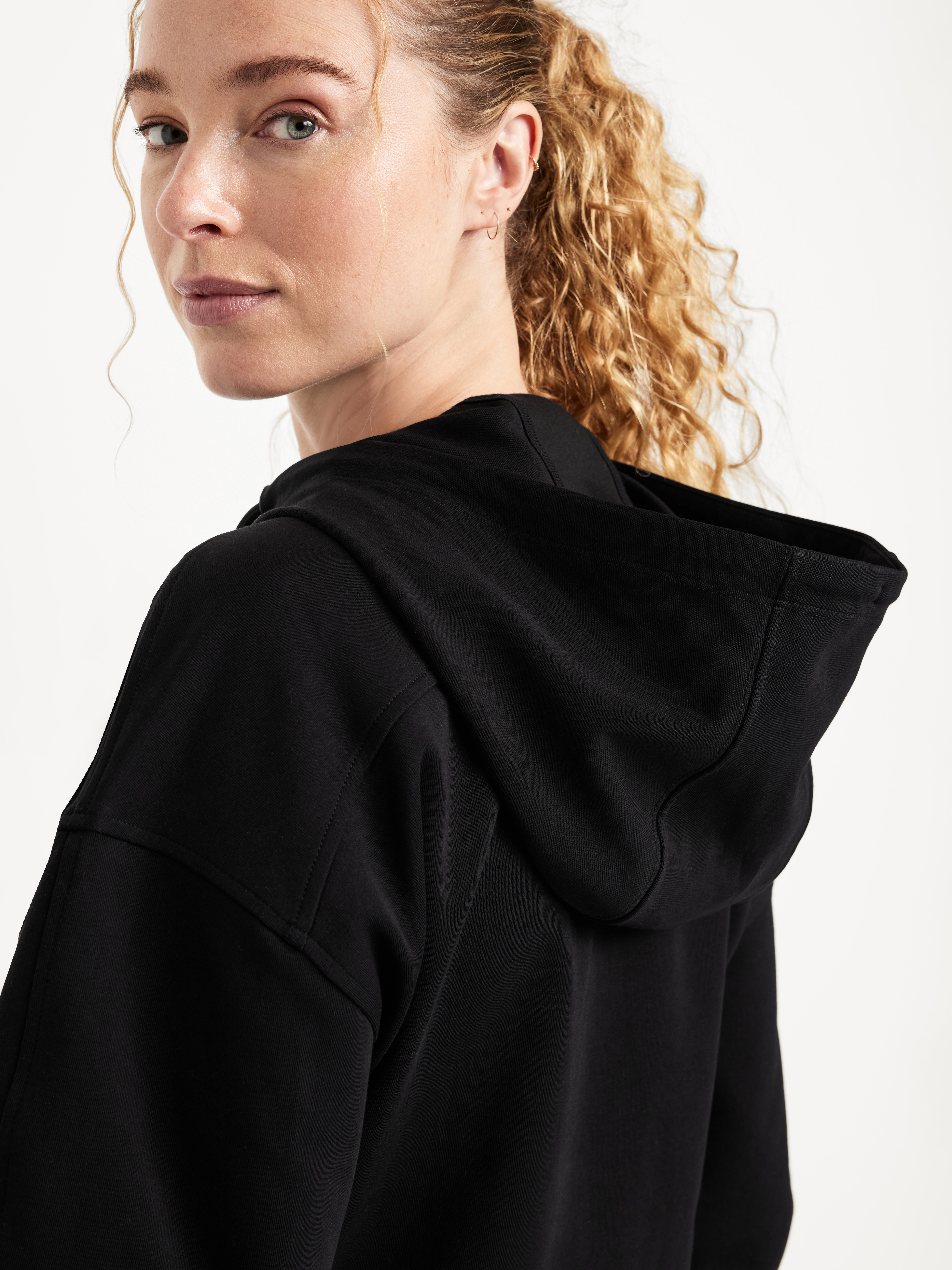 Dynamic Fleece Half-Zip Hoodie Sweatshirt - Black Jack - 4