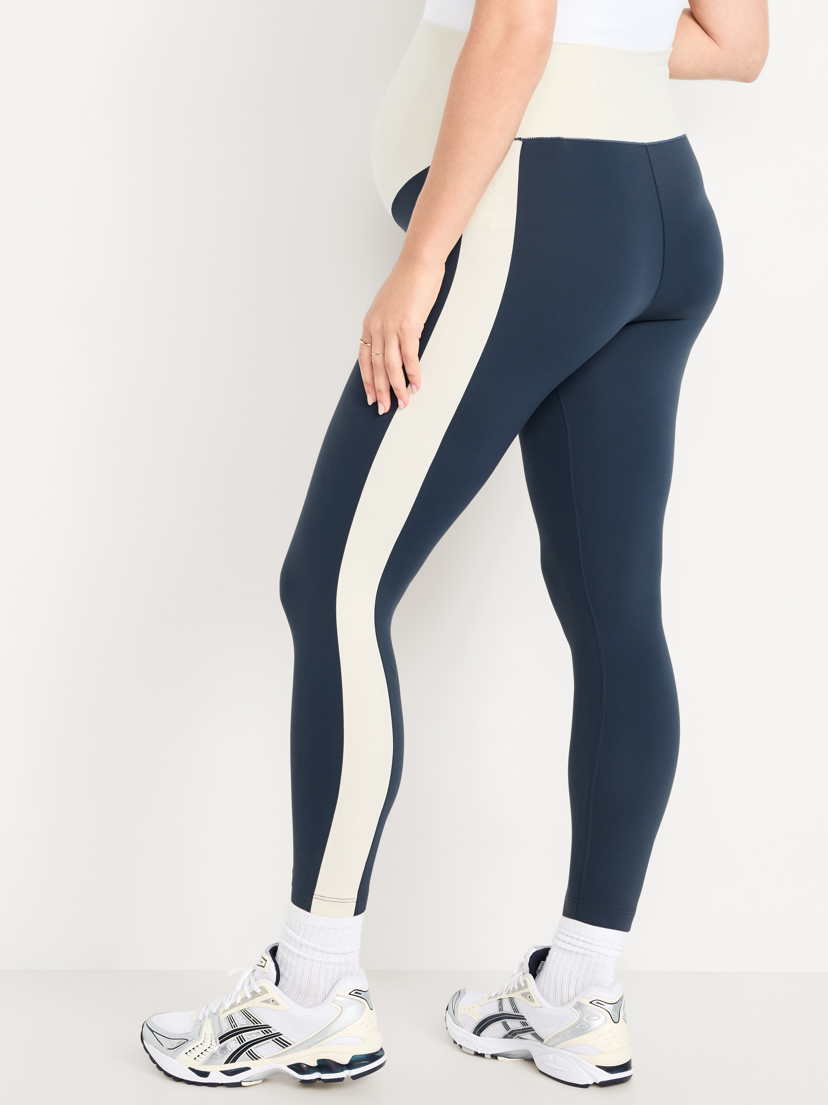 Maternity Full-Panel StudioSmooth 7/8 Leggings - Dusk Navy - 2