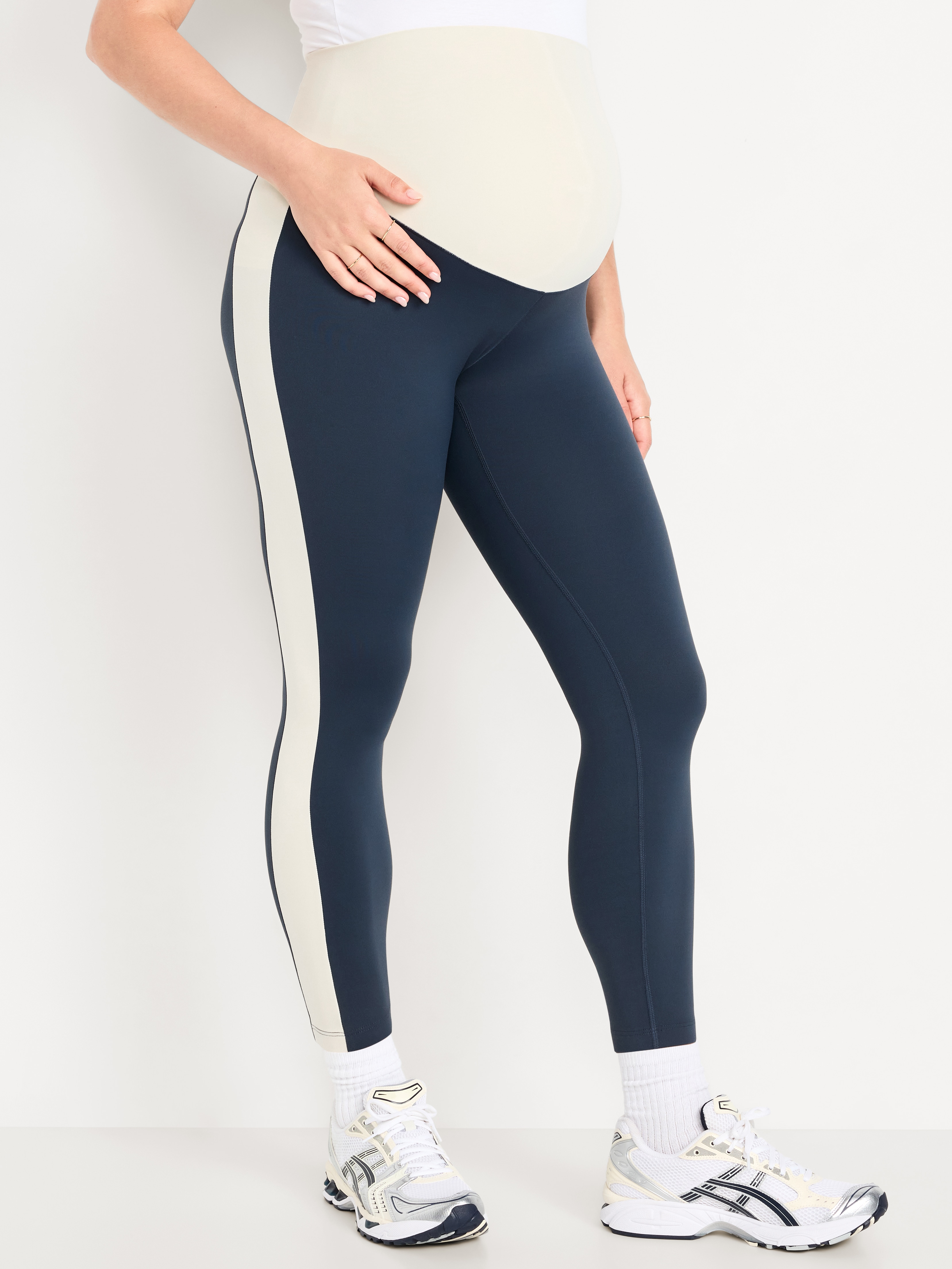 Maternity Full-Panel StudioSmooth 7/8 Leggings - Dusk Navy - 1
