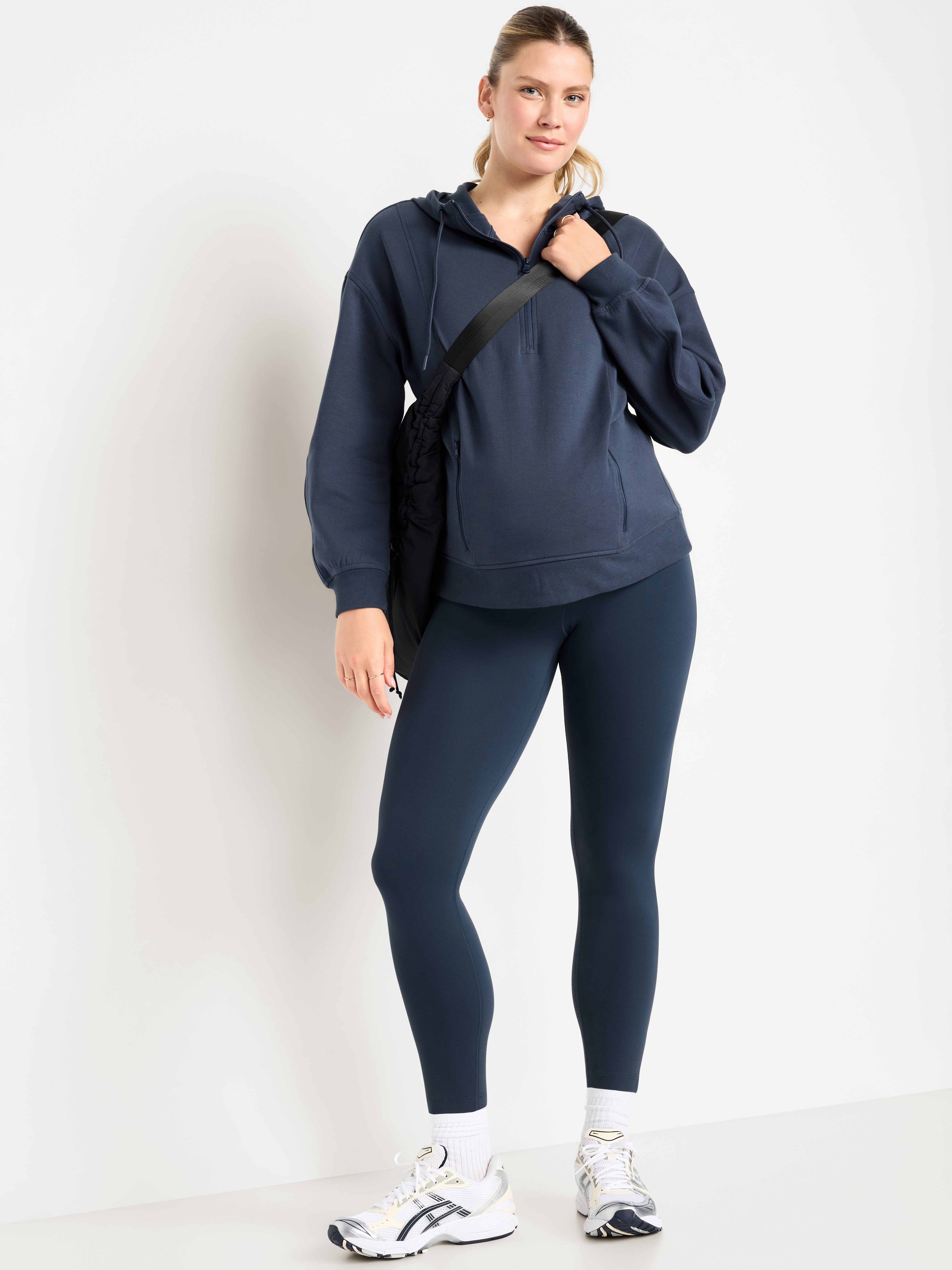 Maternity Full-Panel StudioSmooth 7/8 Leggings - Dusk Navy - 3