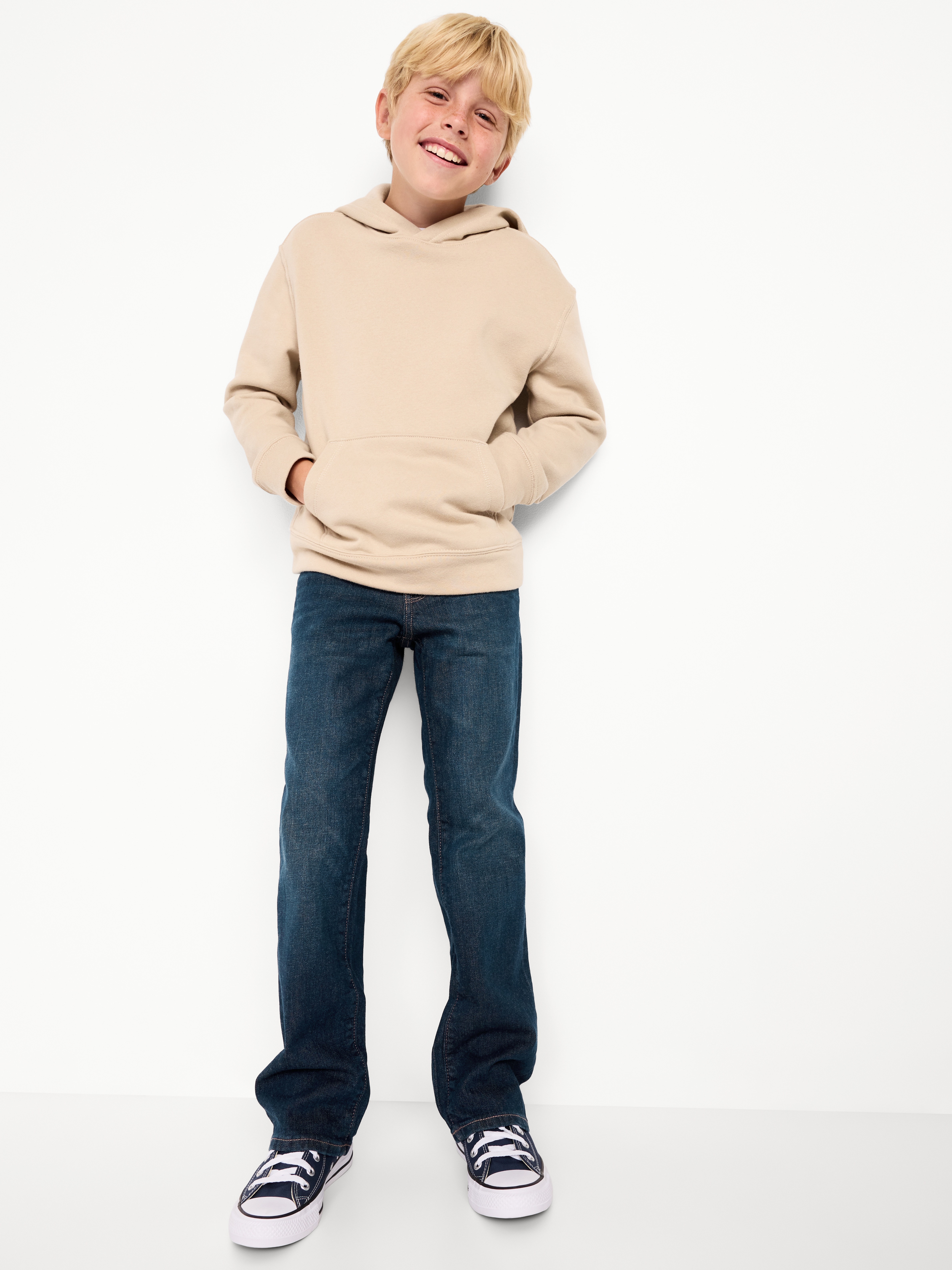 Built-In Flex Boot-Cut Jeans for Boys - Dark Wash - 2