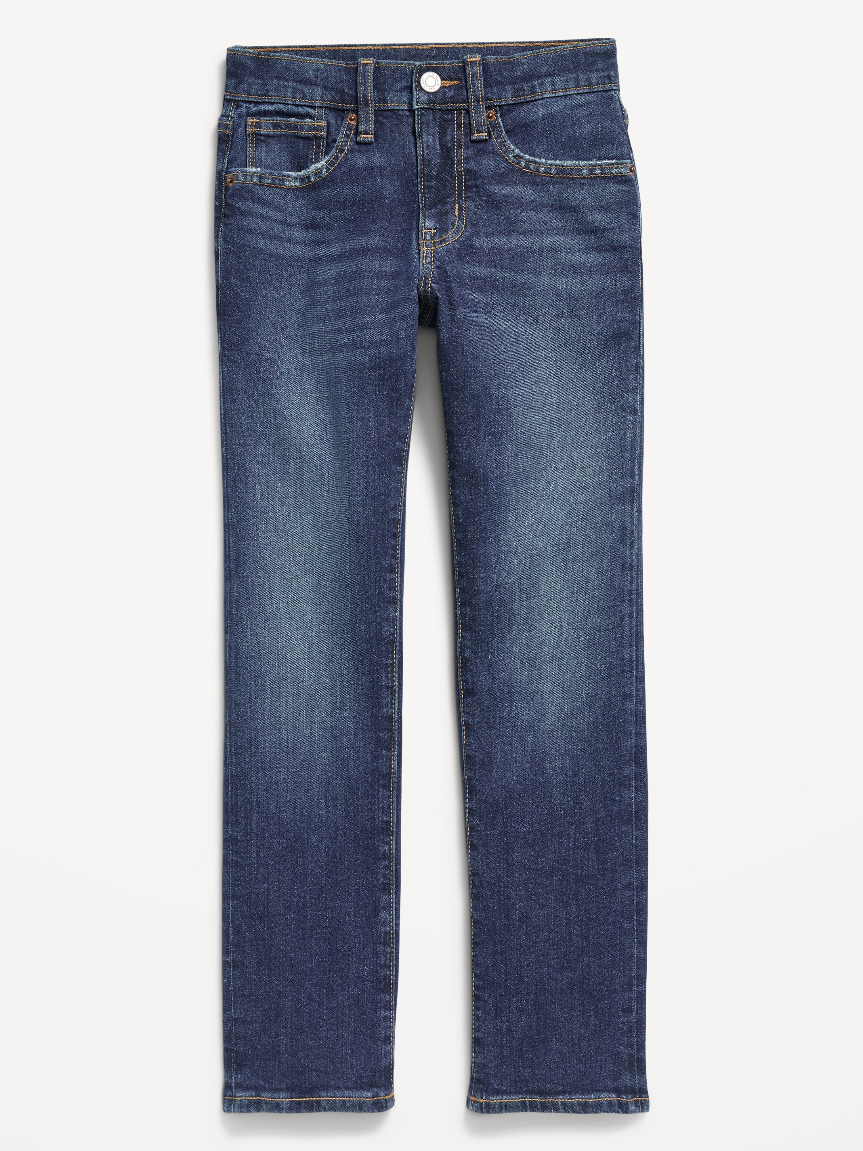 Straight-Leg Built-In Flex Jeans for Boys - Dark Authentic 10 - 1