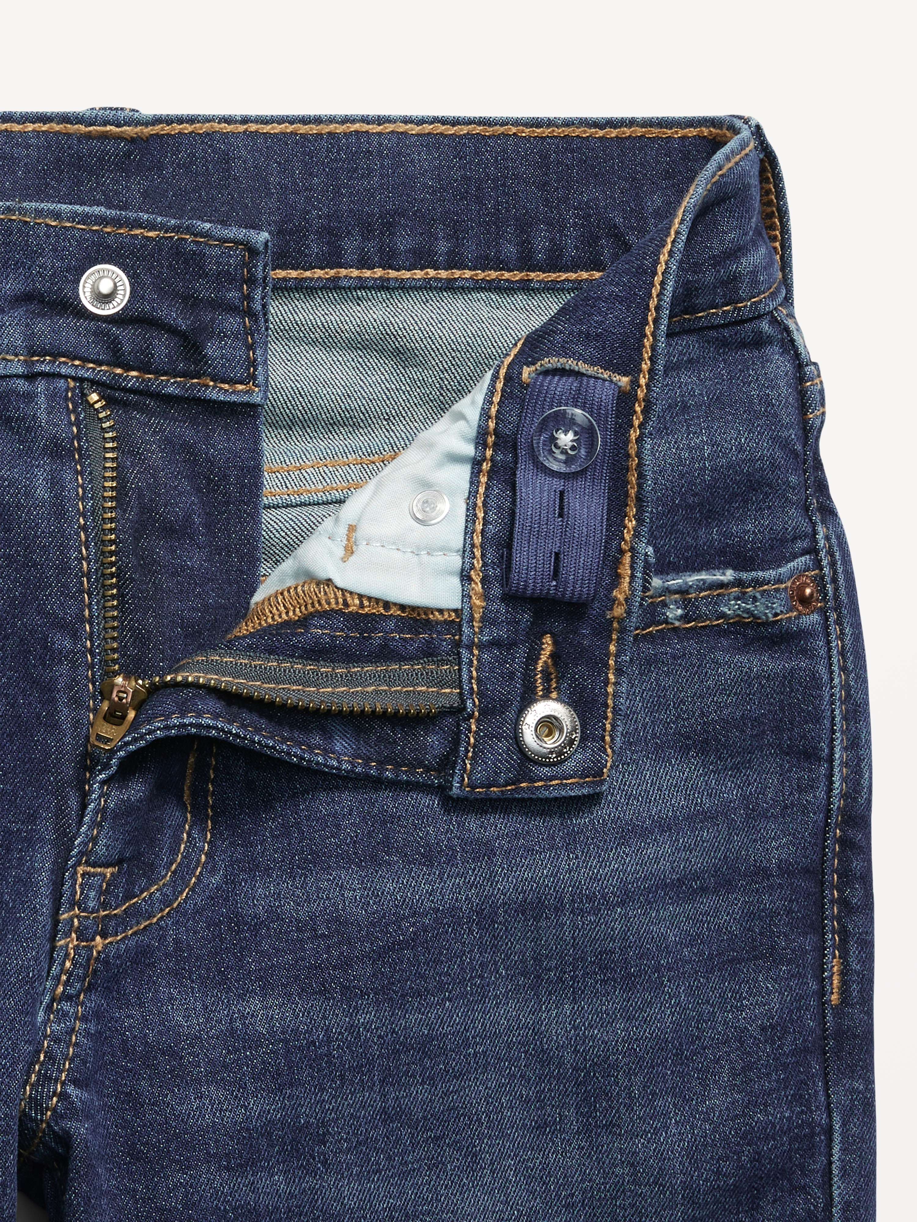 Straight-Leg Built-In Flex Jeans for Boys - Dark Authentic 10 - 5