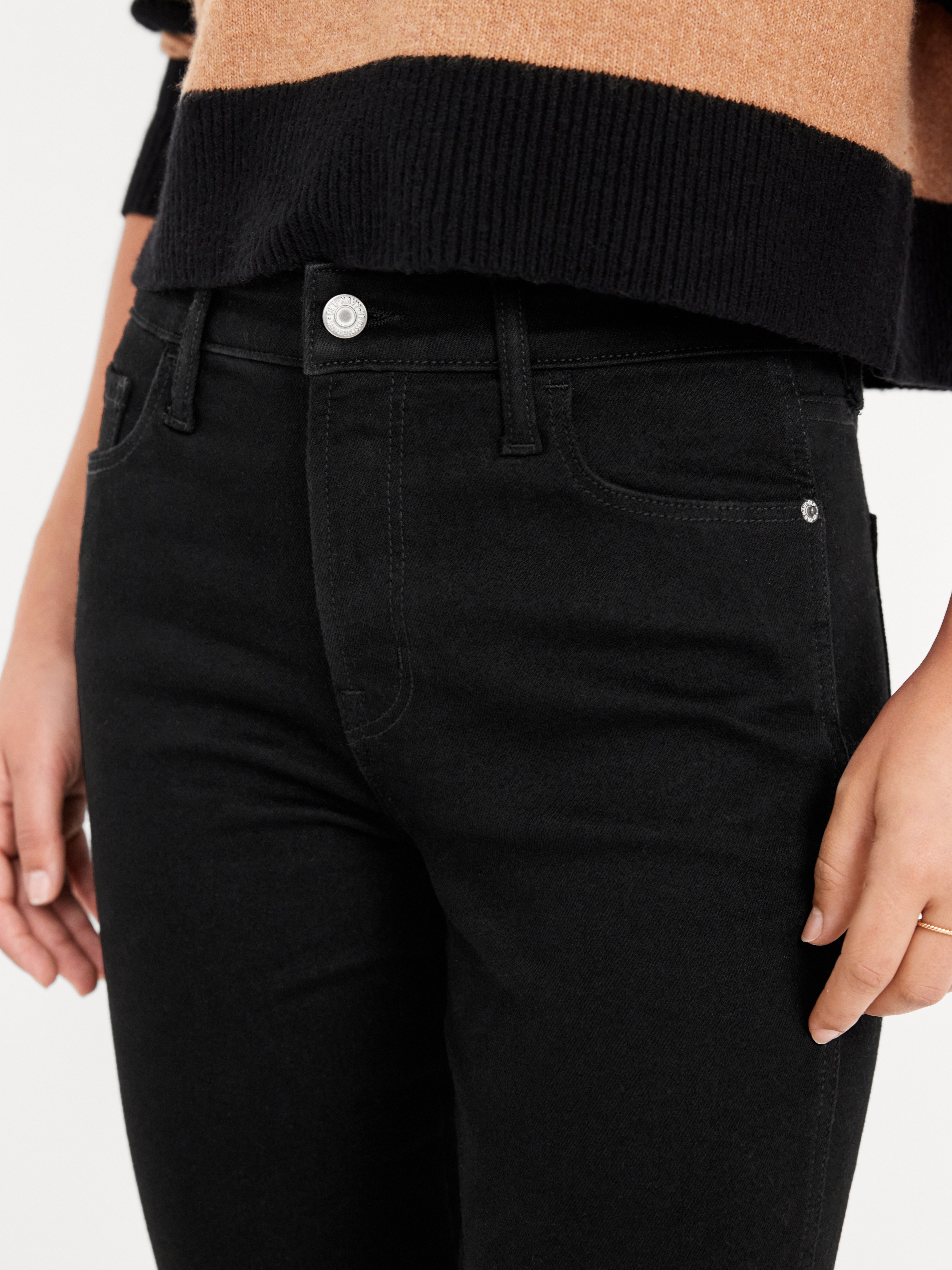 High-Waisted Slim Jeans - BlackJack - 4