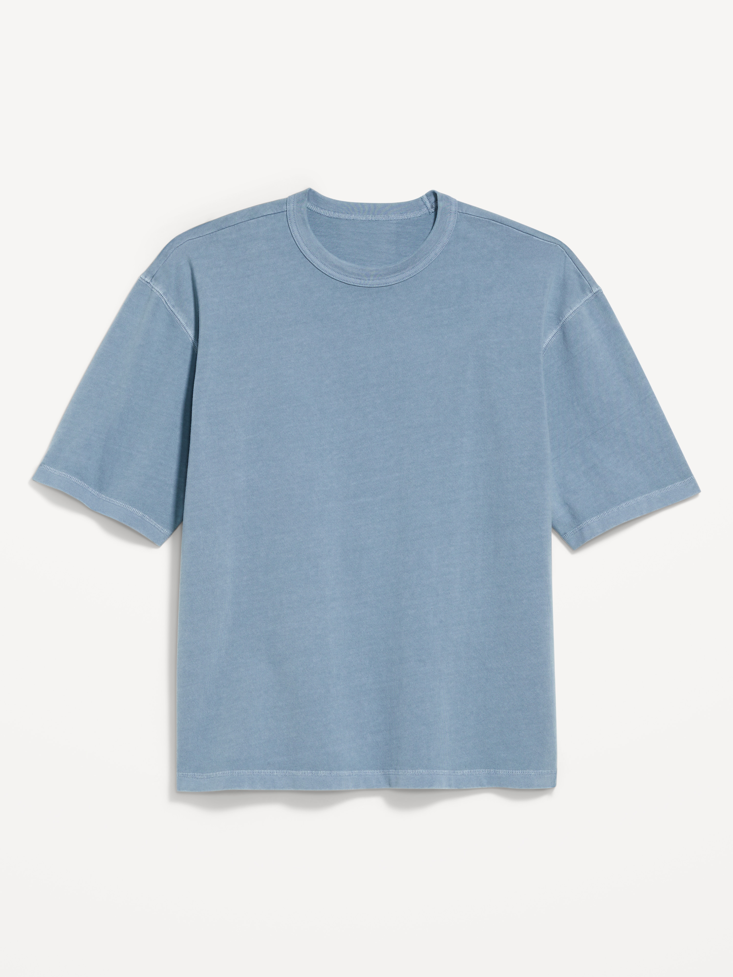 Garment-Dyed Heavyweight Cropped T-Shirt - Stonewash - 4