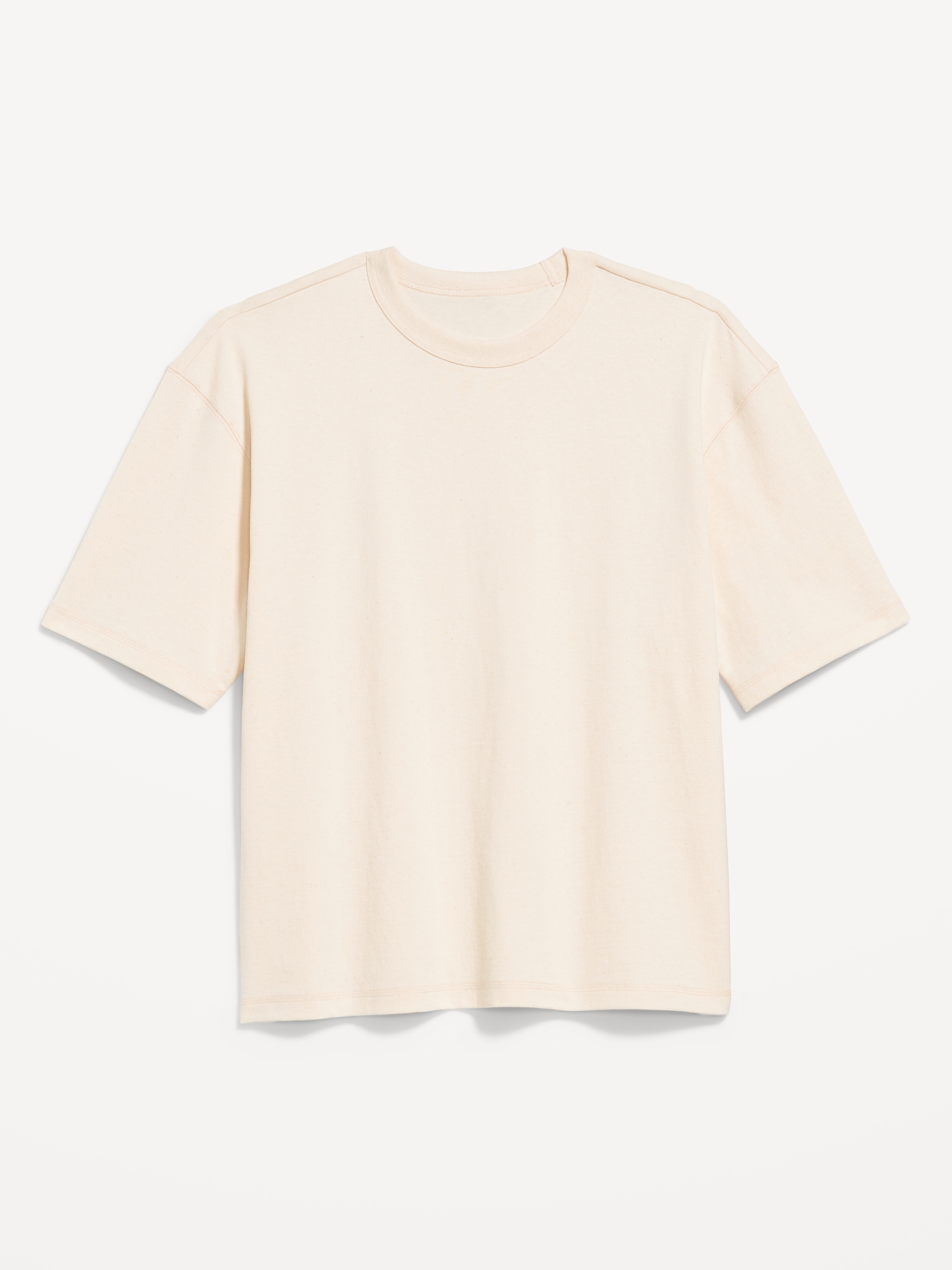 Garment-Dyed Heavyweight Cropped T-Shirt - Natural White - 4