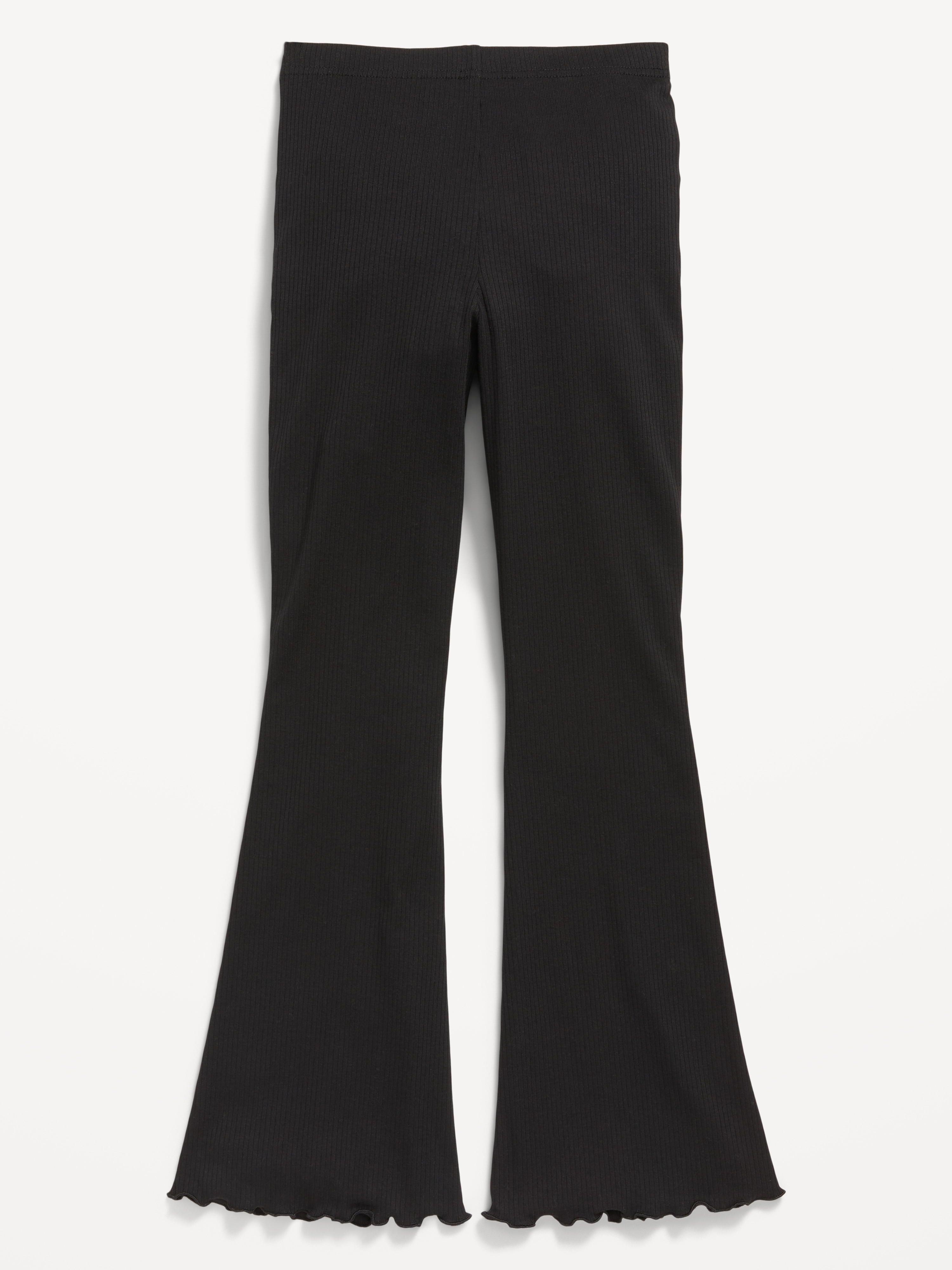 Full-Length Flared Leggings for Girls - Black Jack - 2