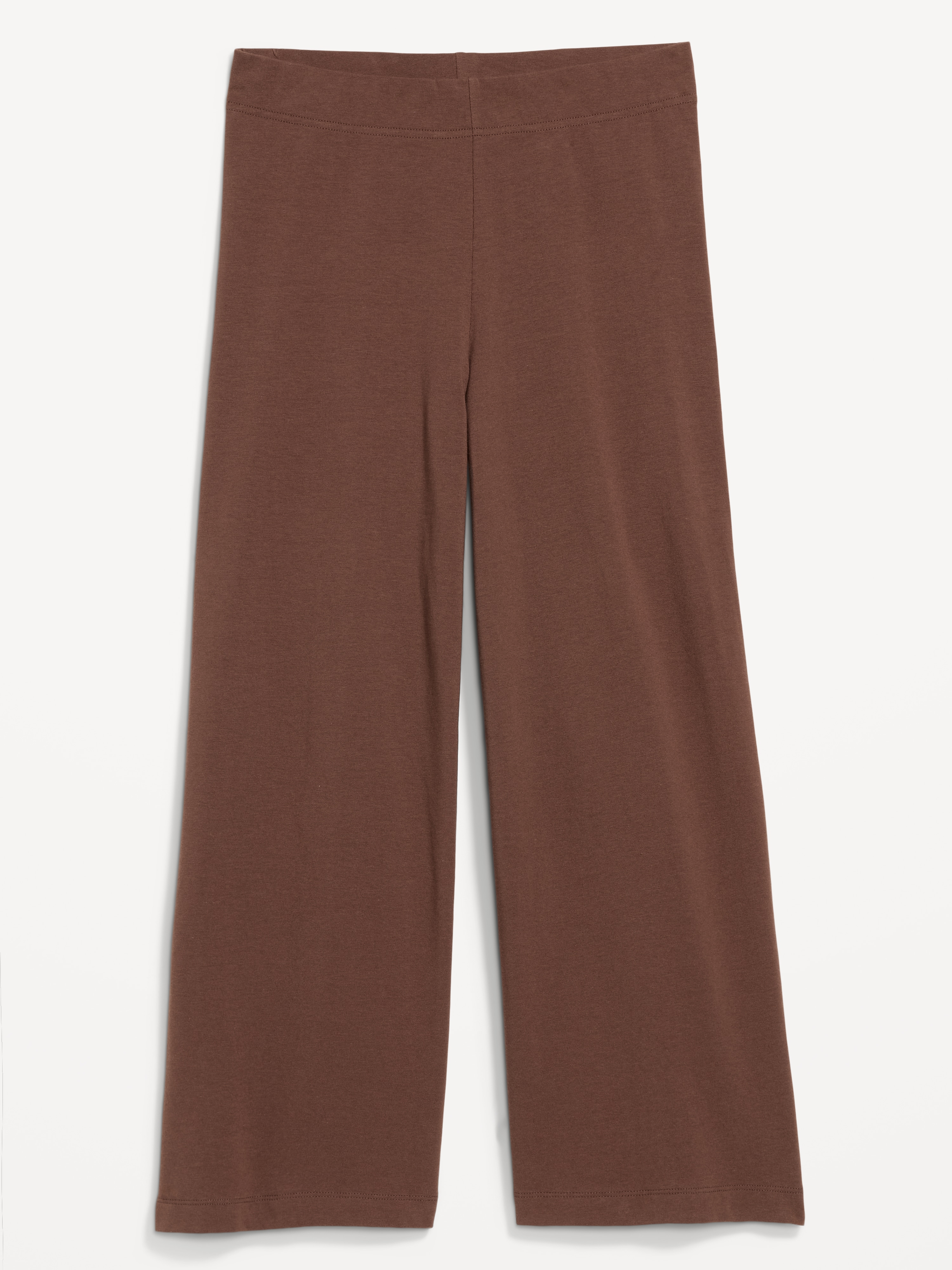 High-Waisted Fashion Wide-Leg Cropped Leggings - Peppercorn - 4