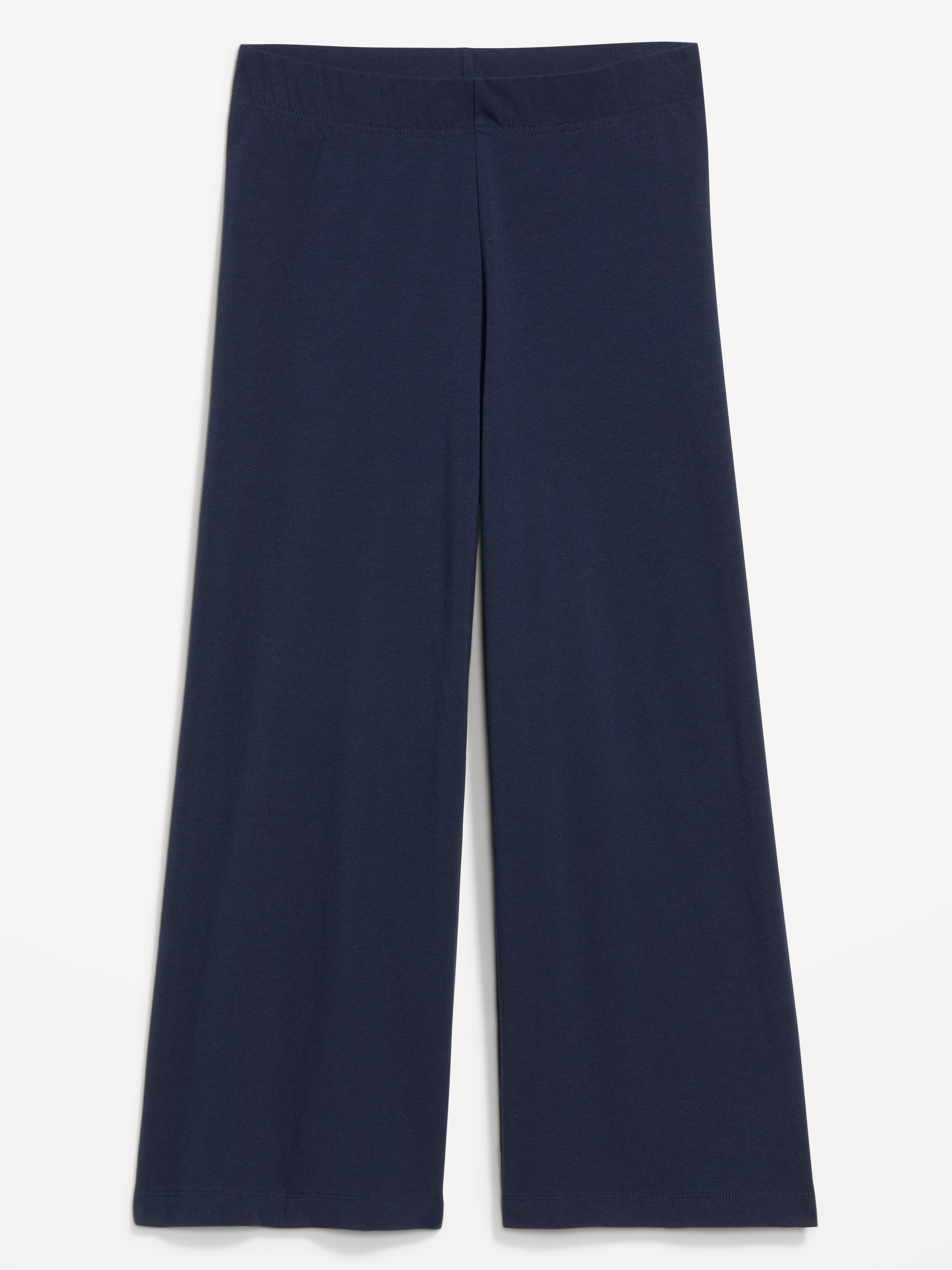High-Waisted Fashion Wide-Leg Cropped Leggings - In the Navy - 4