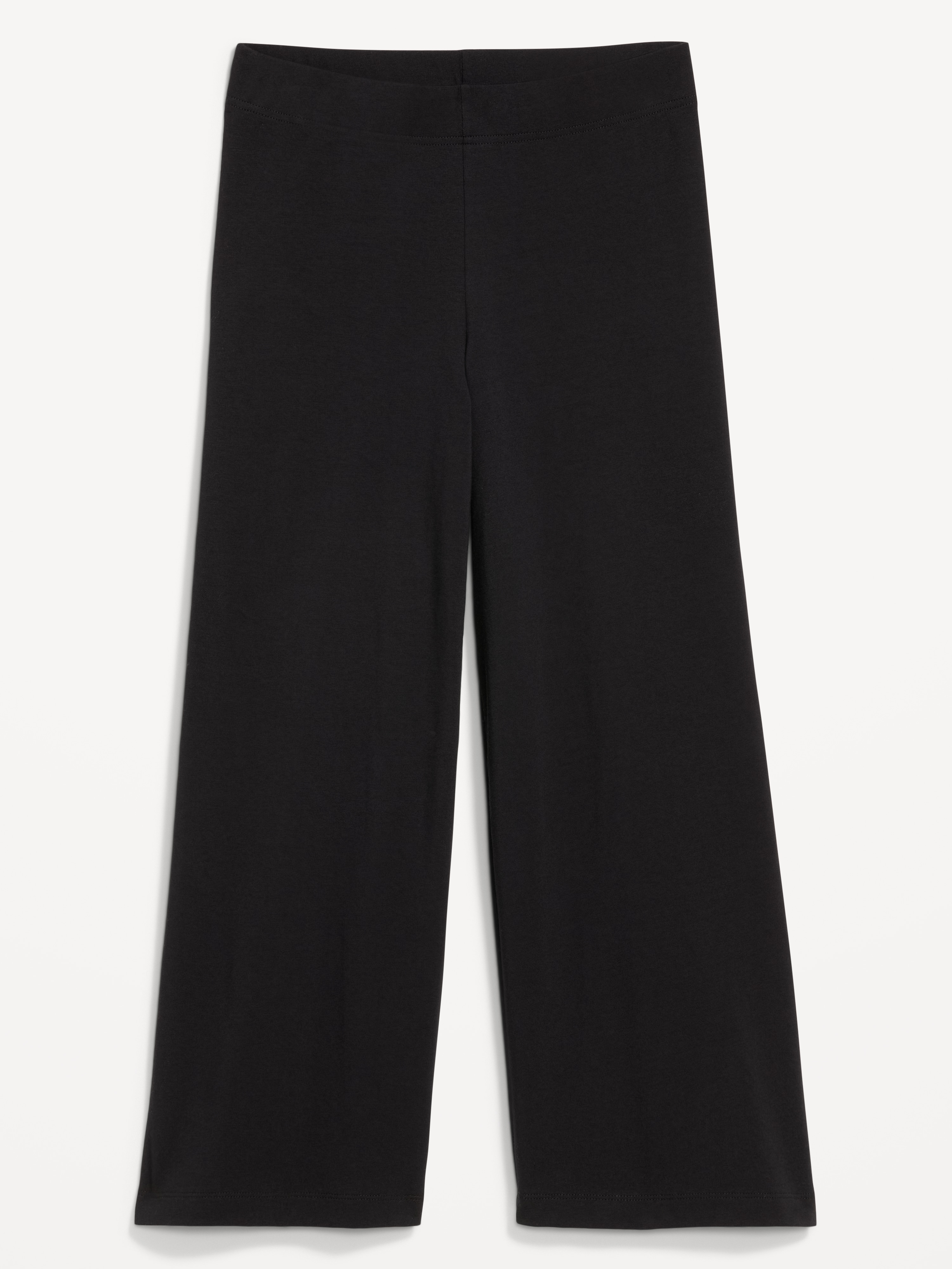 High-Waisted Fashion Wide-Leg Cropped Leggings - BlackJack - 4