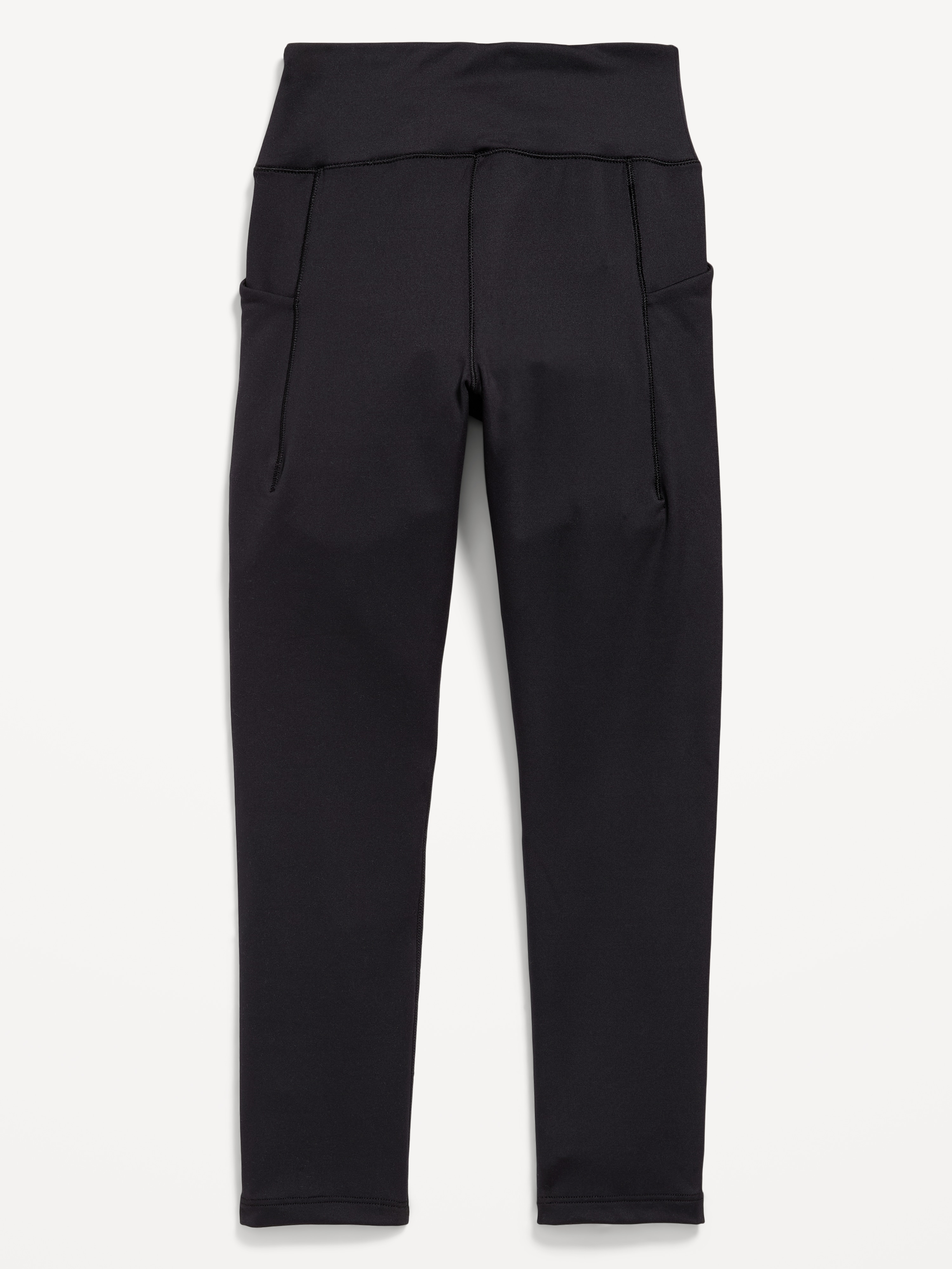 High-Waisted StudioSmooth 7/8 Leggings for Girls - Black Jack - 2