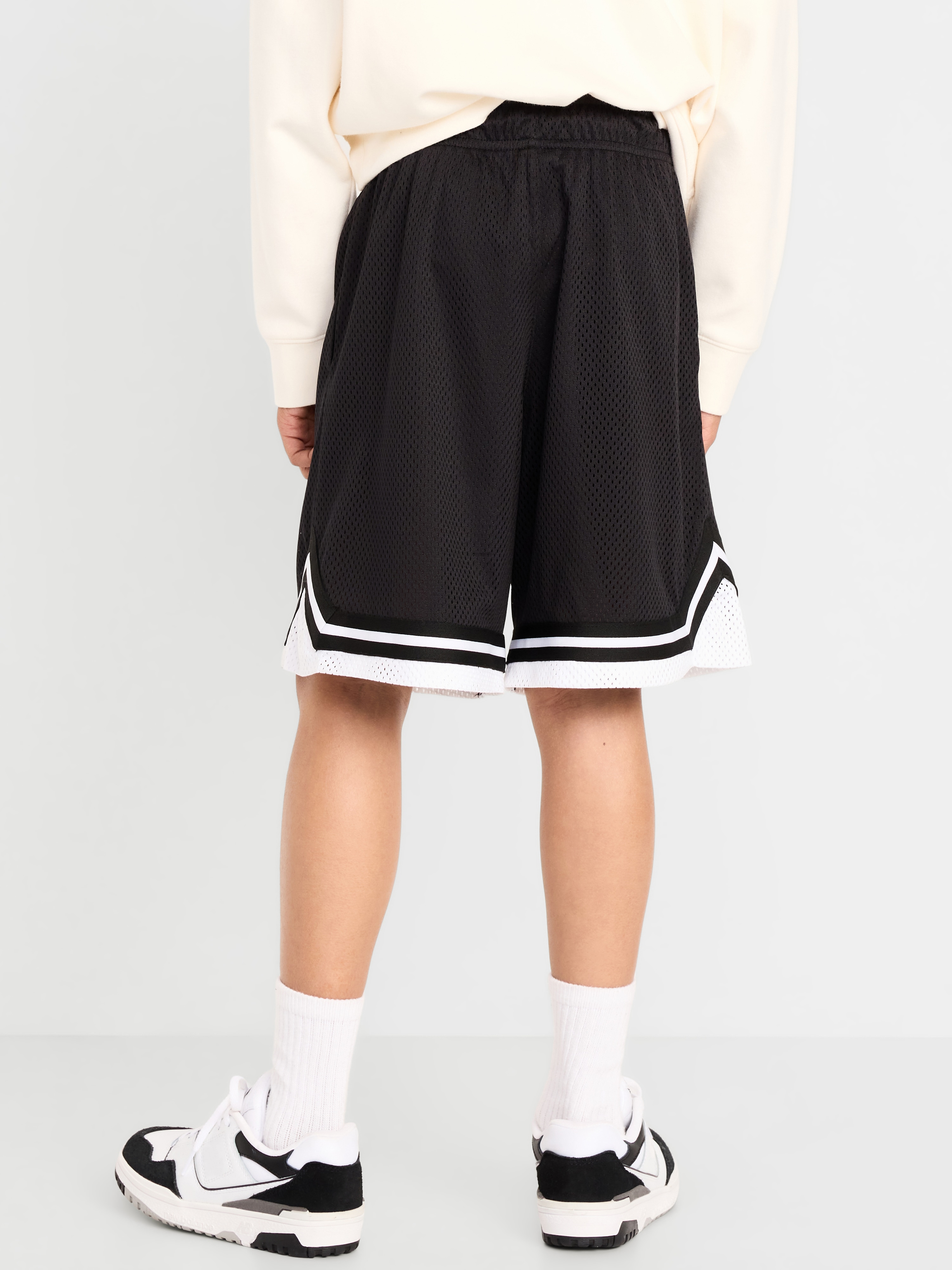 Mesh Basketball Shorts for Boys (At Knee) - BlackJack - 2