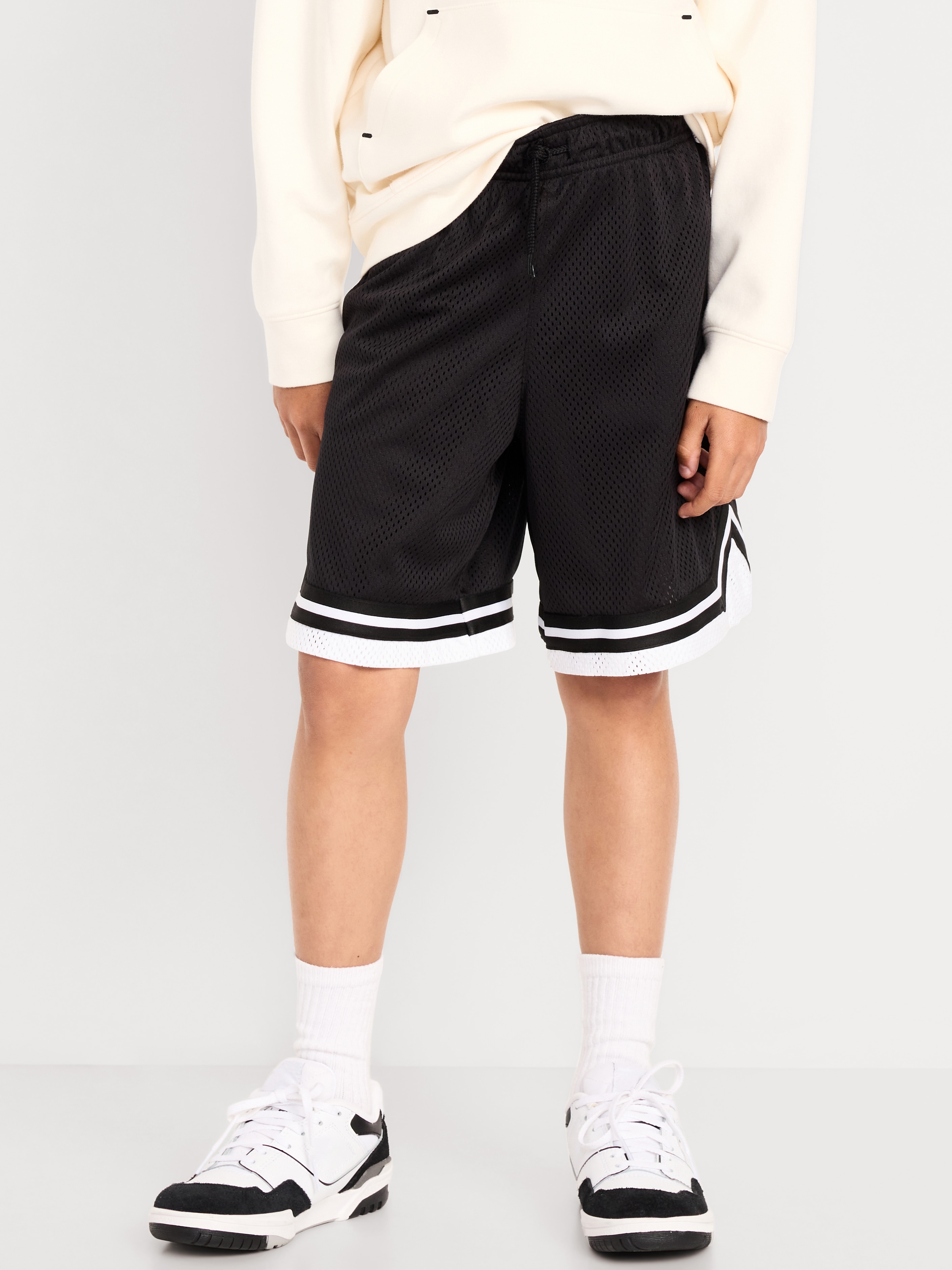 Mesh Basketball Shorts for Boys (At Knee) - BlackJack - 3