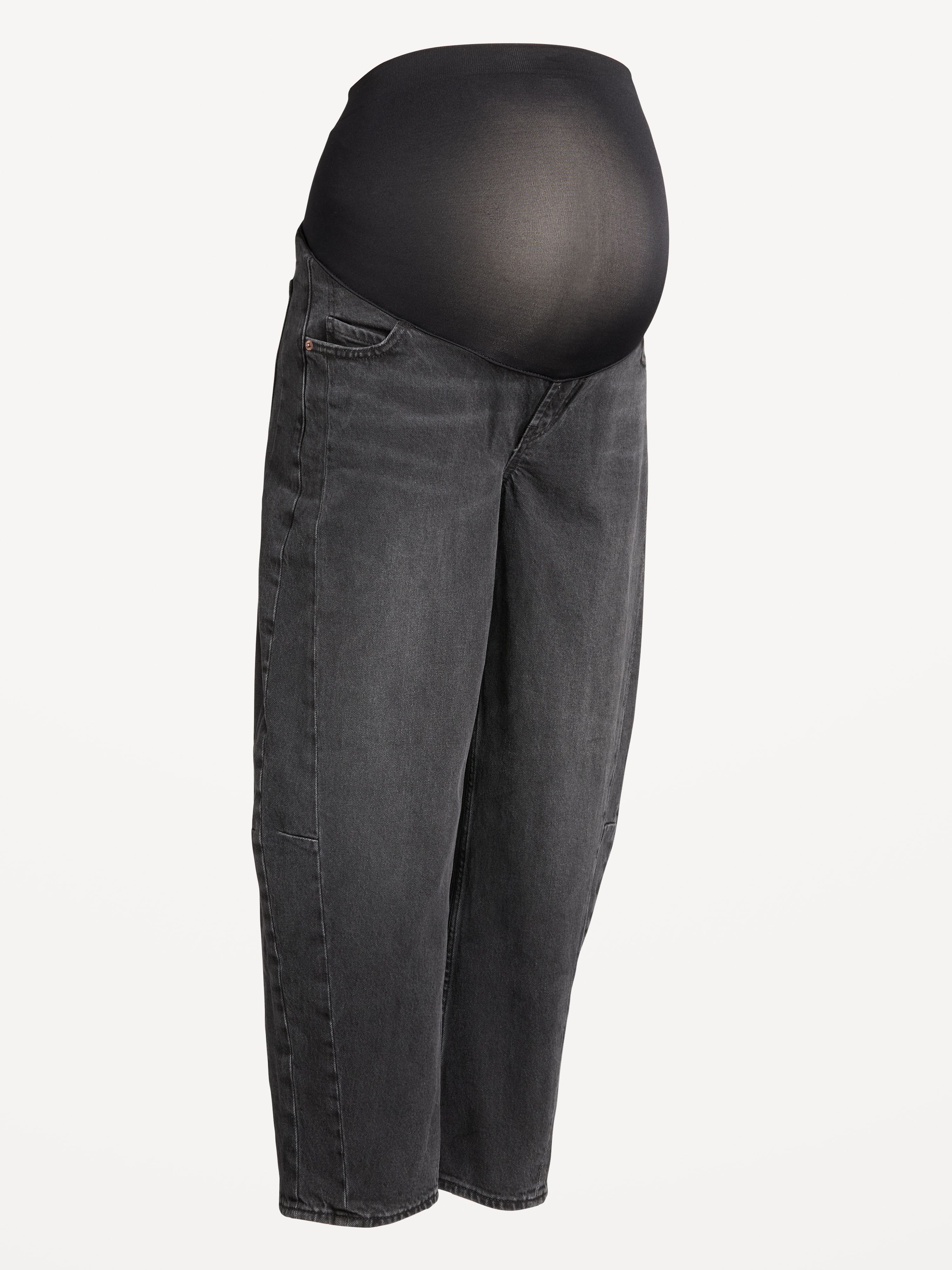 Maternity Full Panel Barrel Ankle Jeans - Leila - 4