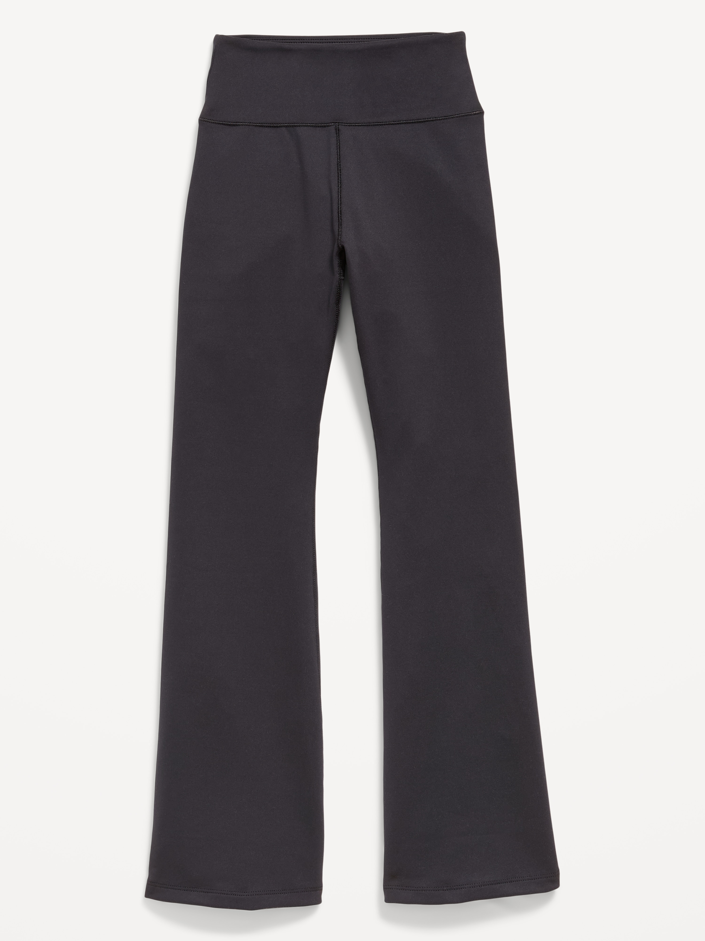 High-Waisted StudioSmooth Flared Leggings for Girls - Black Jack - 1