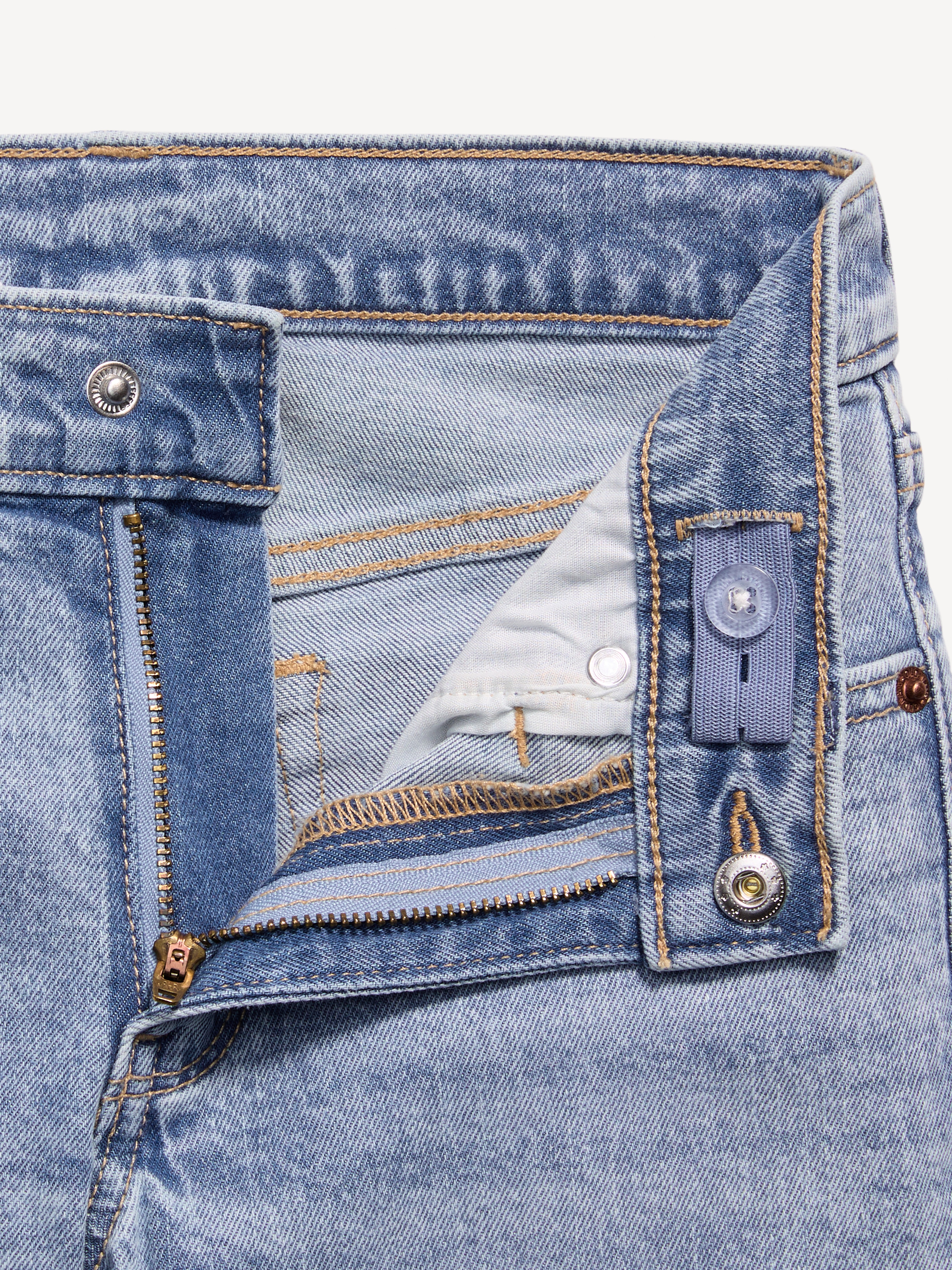 Straight-Leg Built-In Flex Jeans for Boys - Light Wash - 5