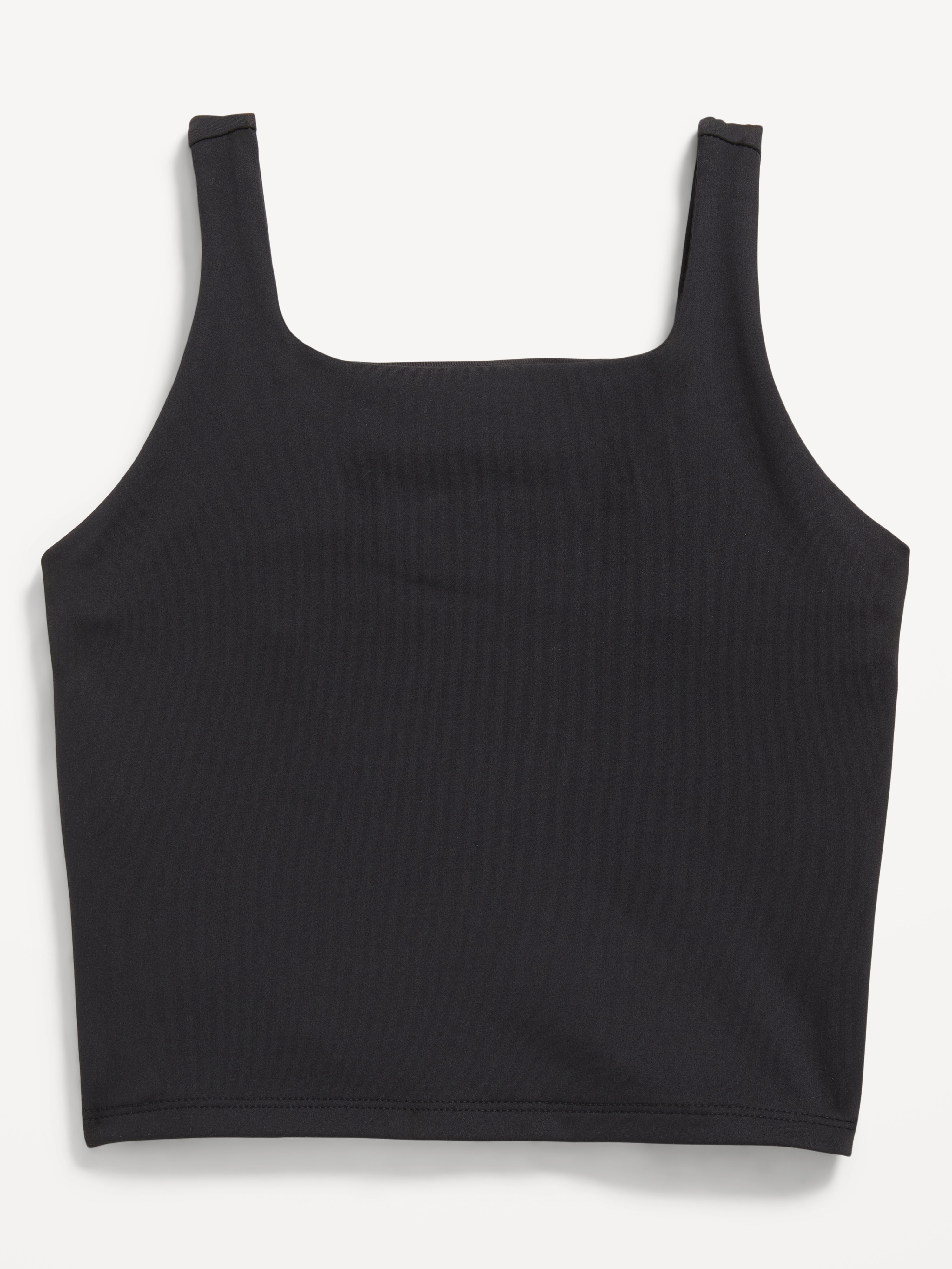 StudioSmooth Longline Sports Bra for Girls - Black Jack - 1