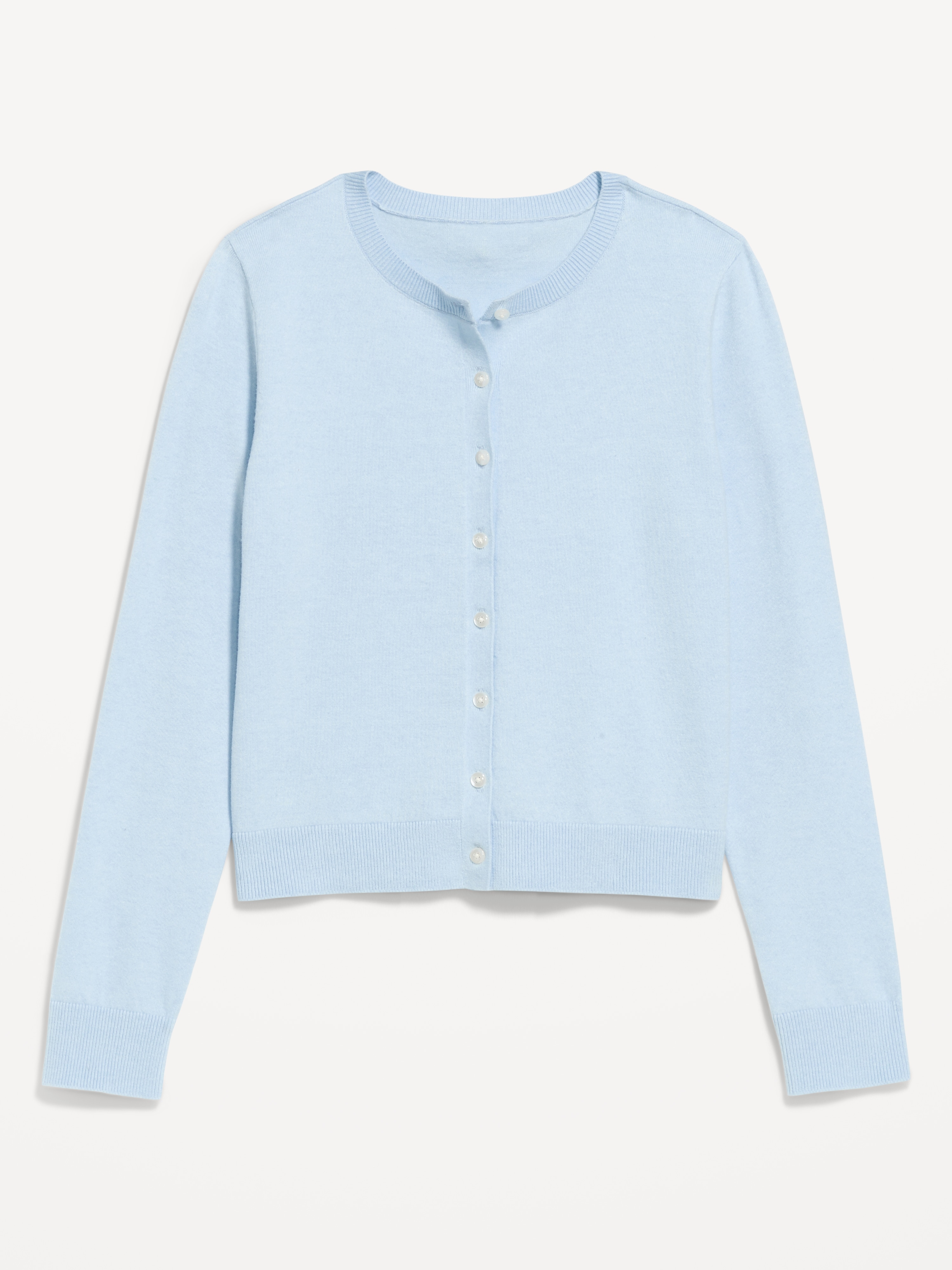 SoSoft Lite Cropped Pointelle Cardigan - Sky Maintenance - 4