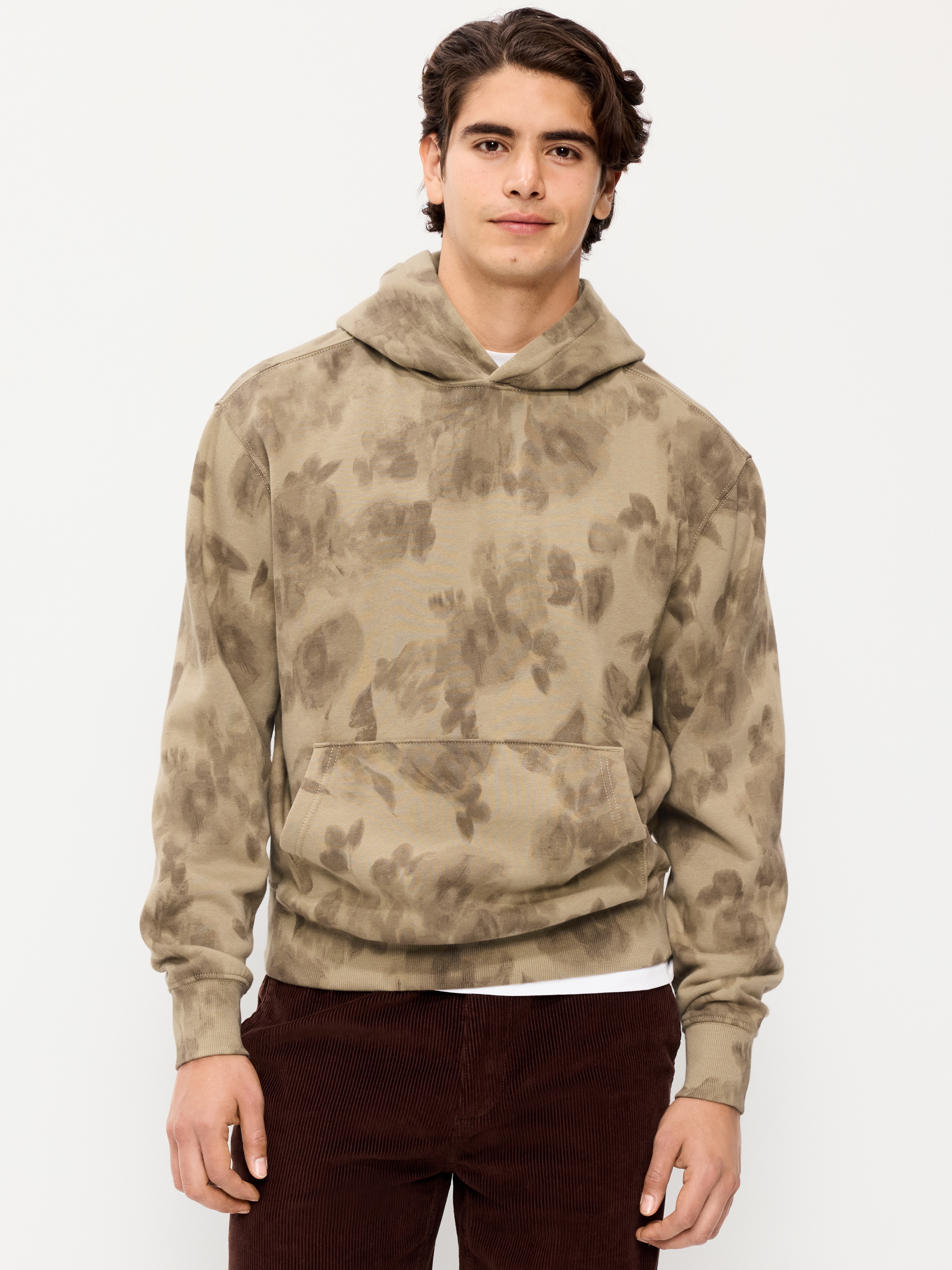 Washed Rotation Hoodie - Brown Floral - 1
