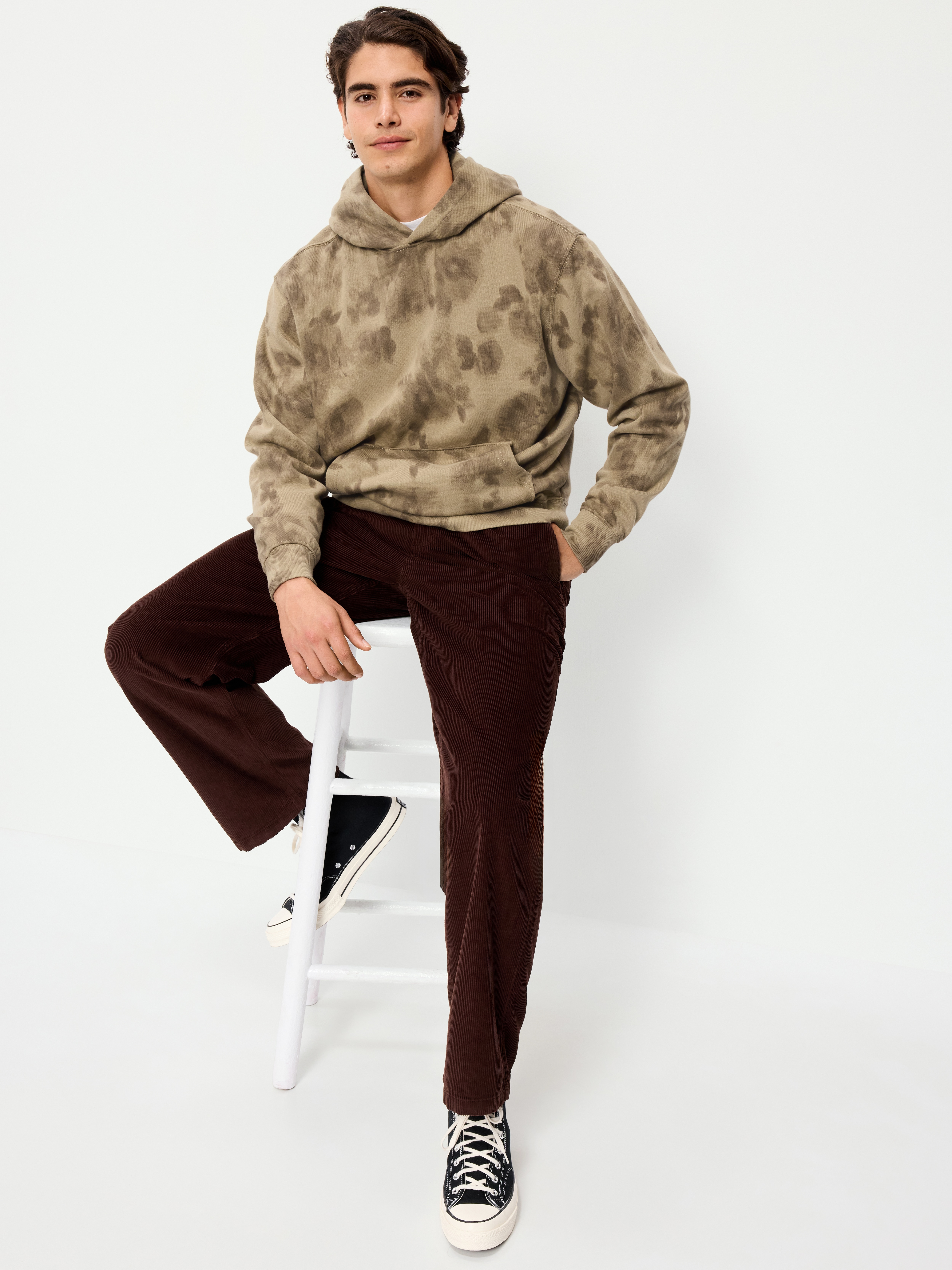 Washed Rotation Hoodie - Brown Floral - 3
