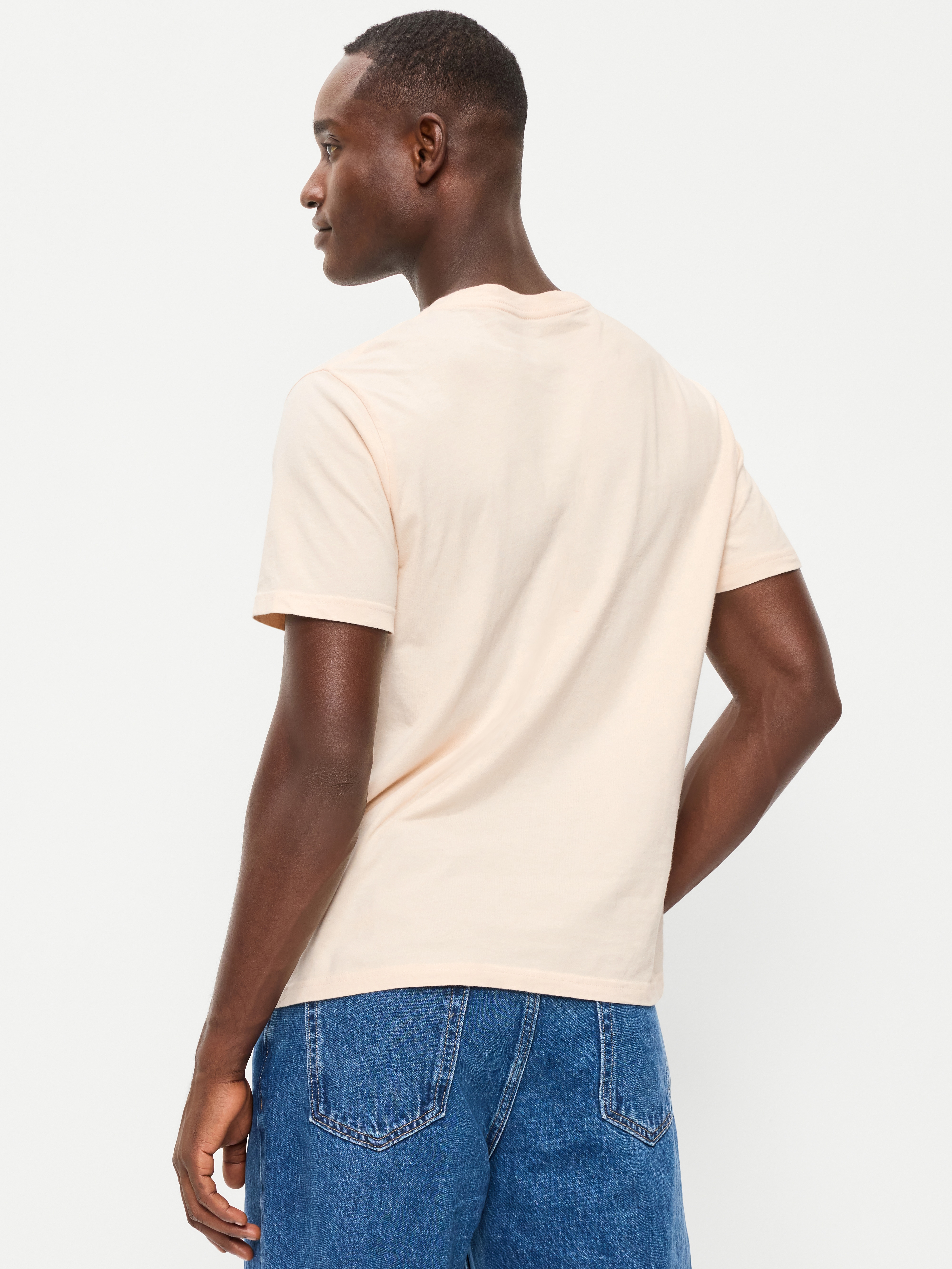 Soft-Washed Crew-Neck Short-Sleeve Tee - Howlite - 2