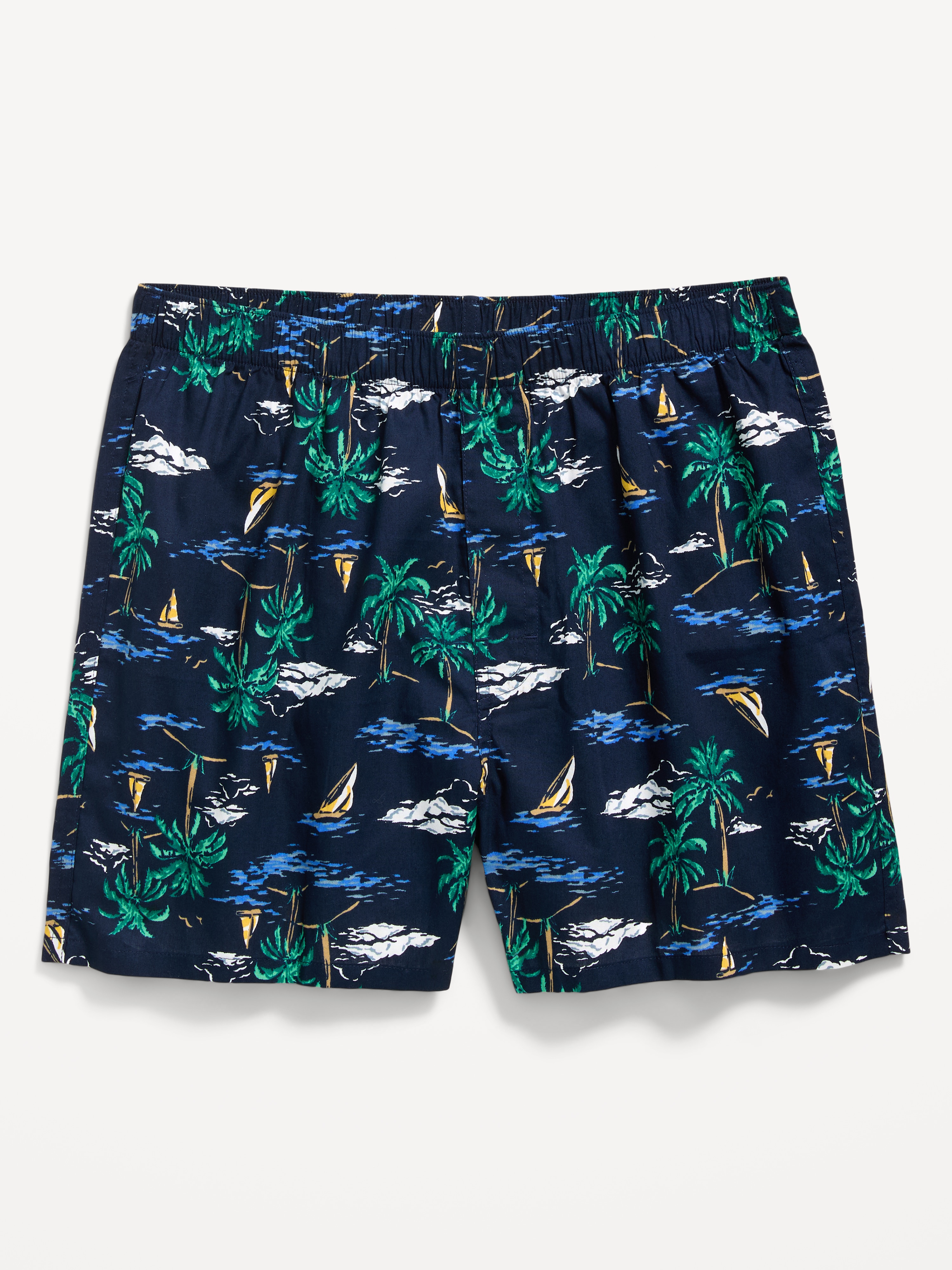 Soft-Washed Boxer Shorts -- 3.75-inch - Scenic Print - 1