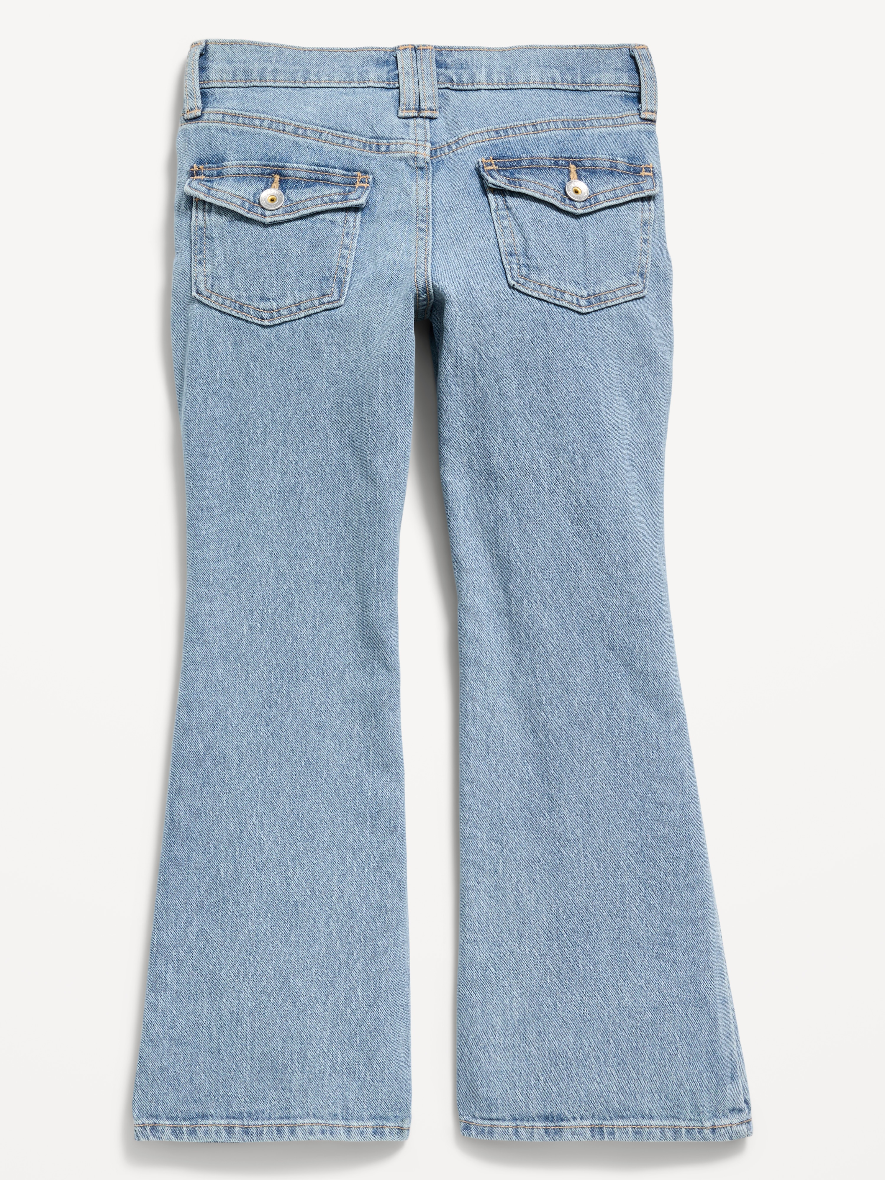 Low-Rise Flare-Leg Jeans for Girls - Light Wash - 2