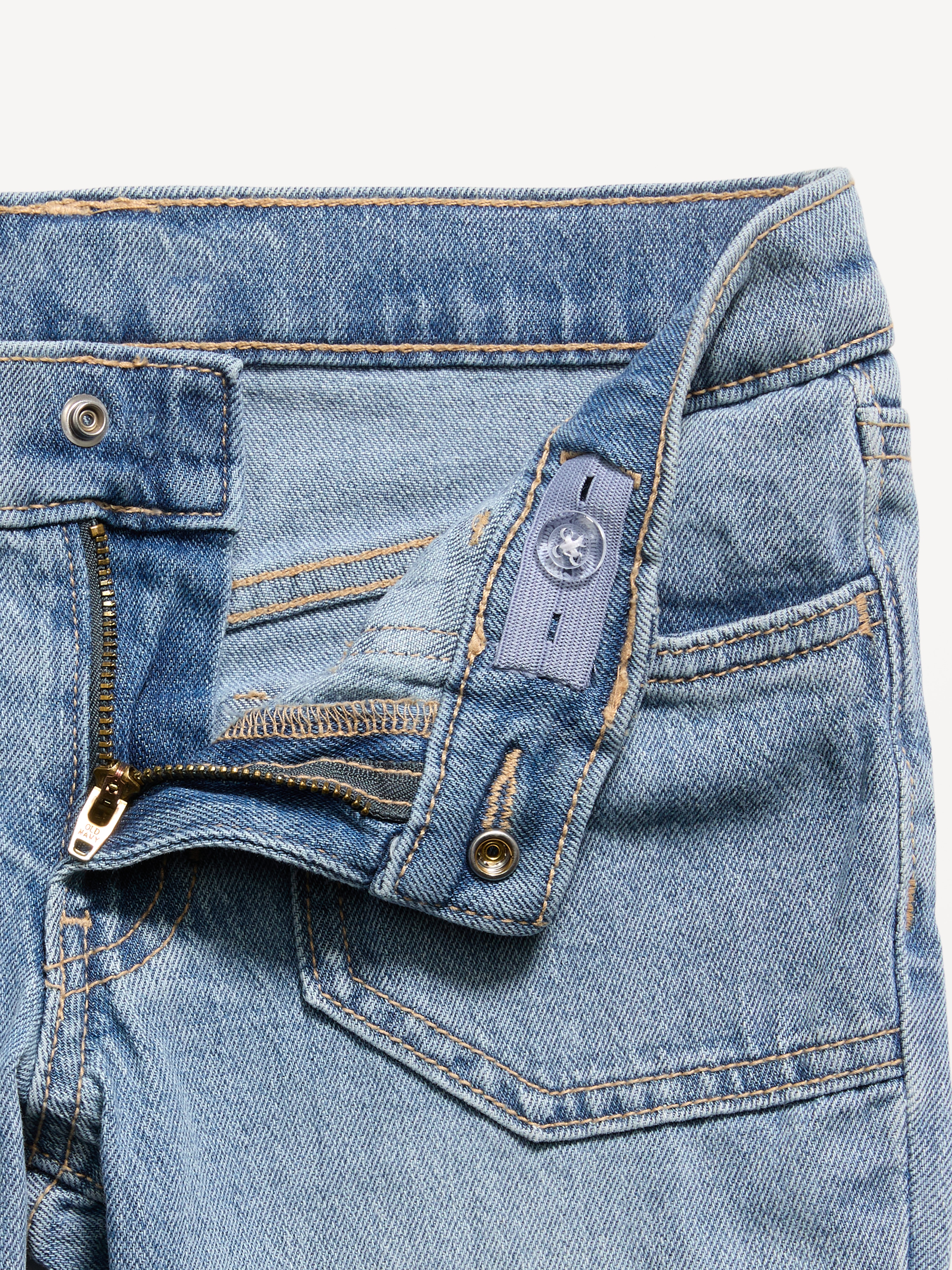 Low-Rise Flare-Leg Jeans for Girls - Light Wash - 3