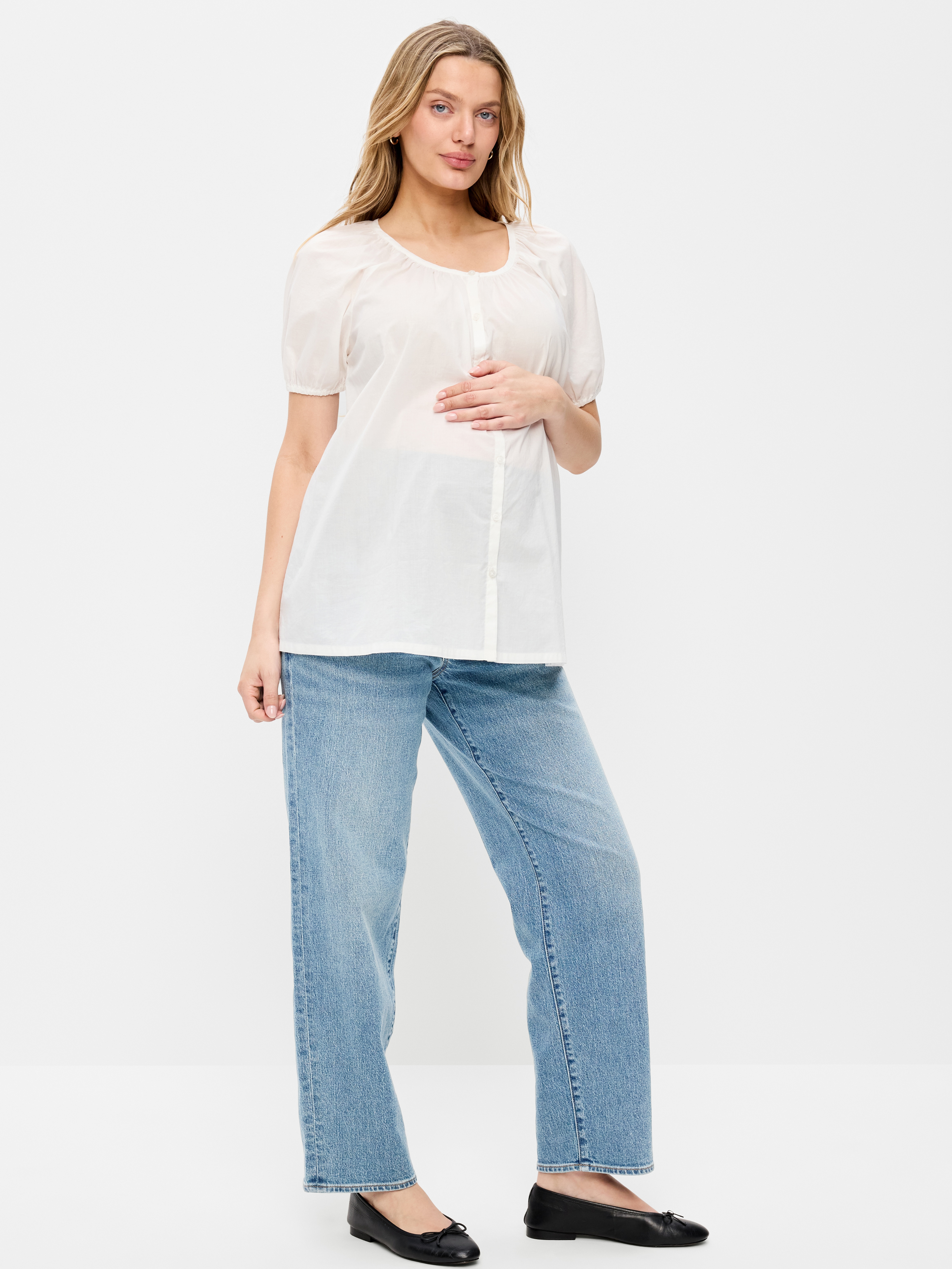 Maternity Full-Panel OG Loose Jeans - Courtney - 1