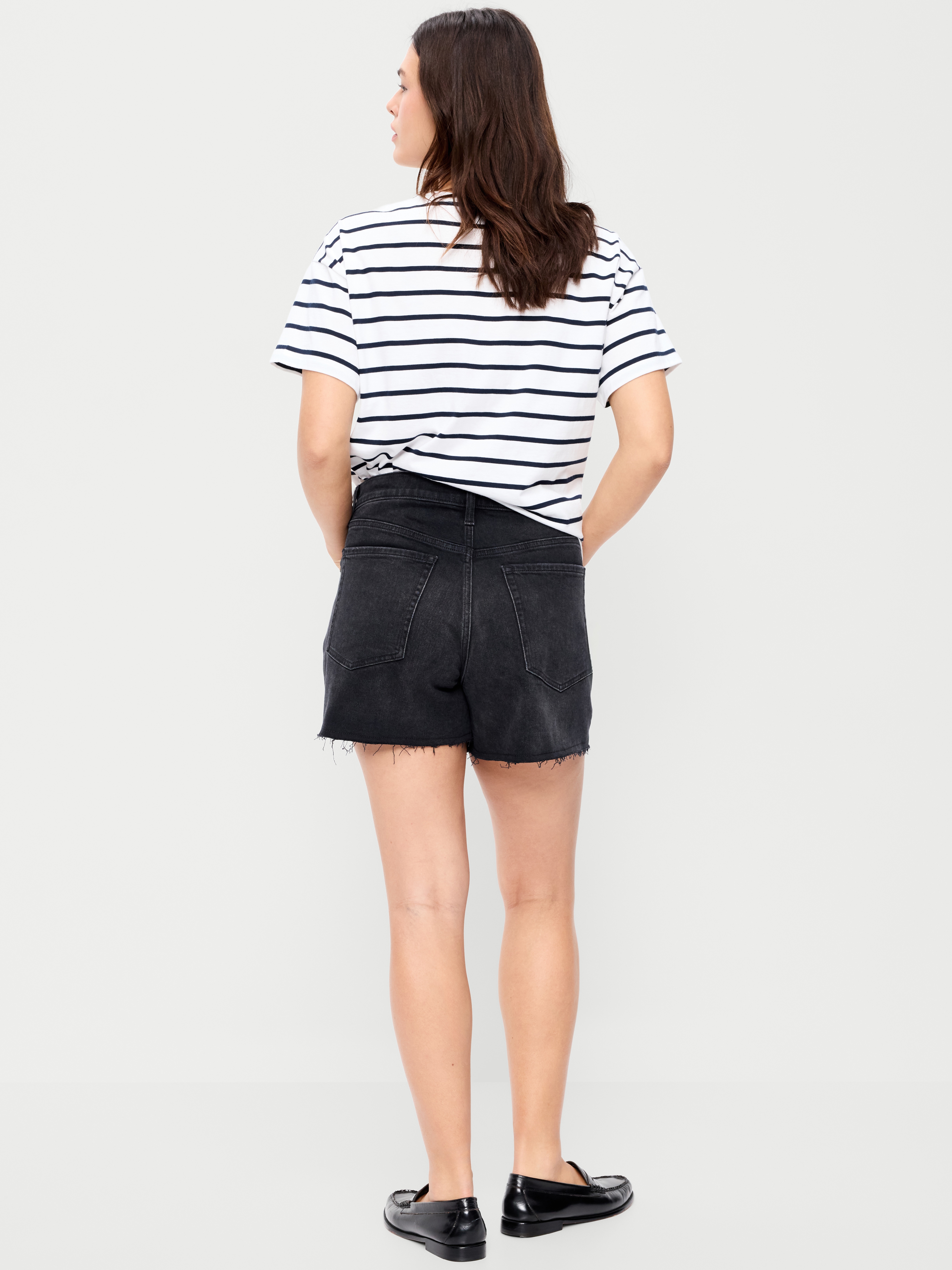High-Waisted OG Jean Shorts -- 4-inch inseam - Panther - 5