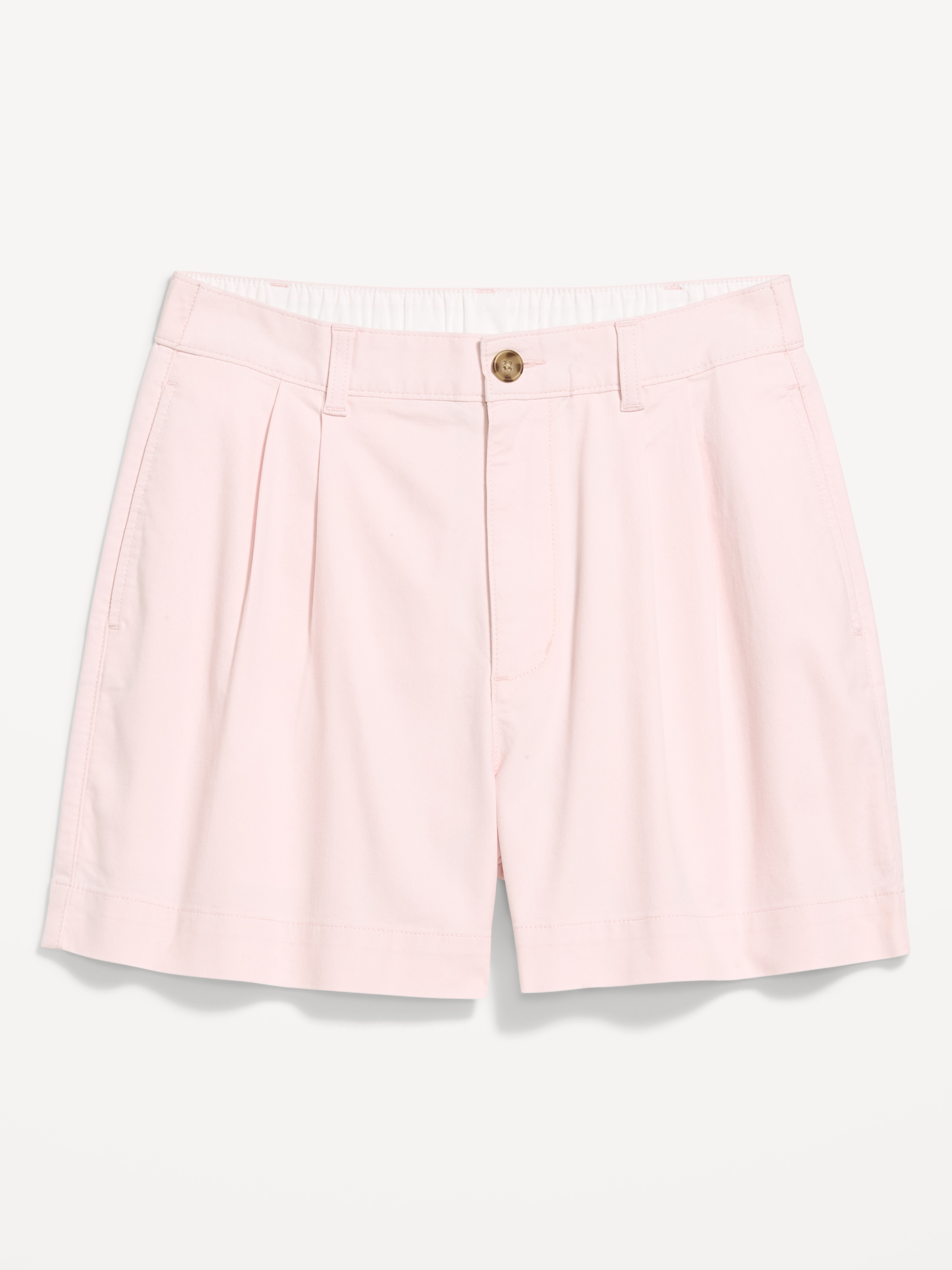 High-Waisted OGC Chino Shorts -- 4-inch inseam - Pastel Pink - 1