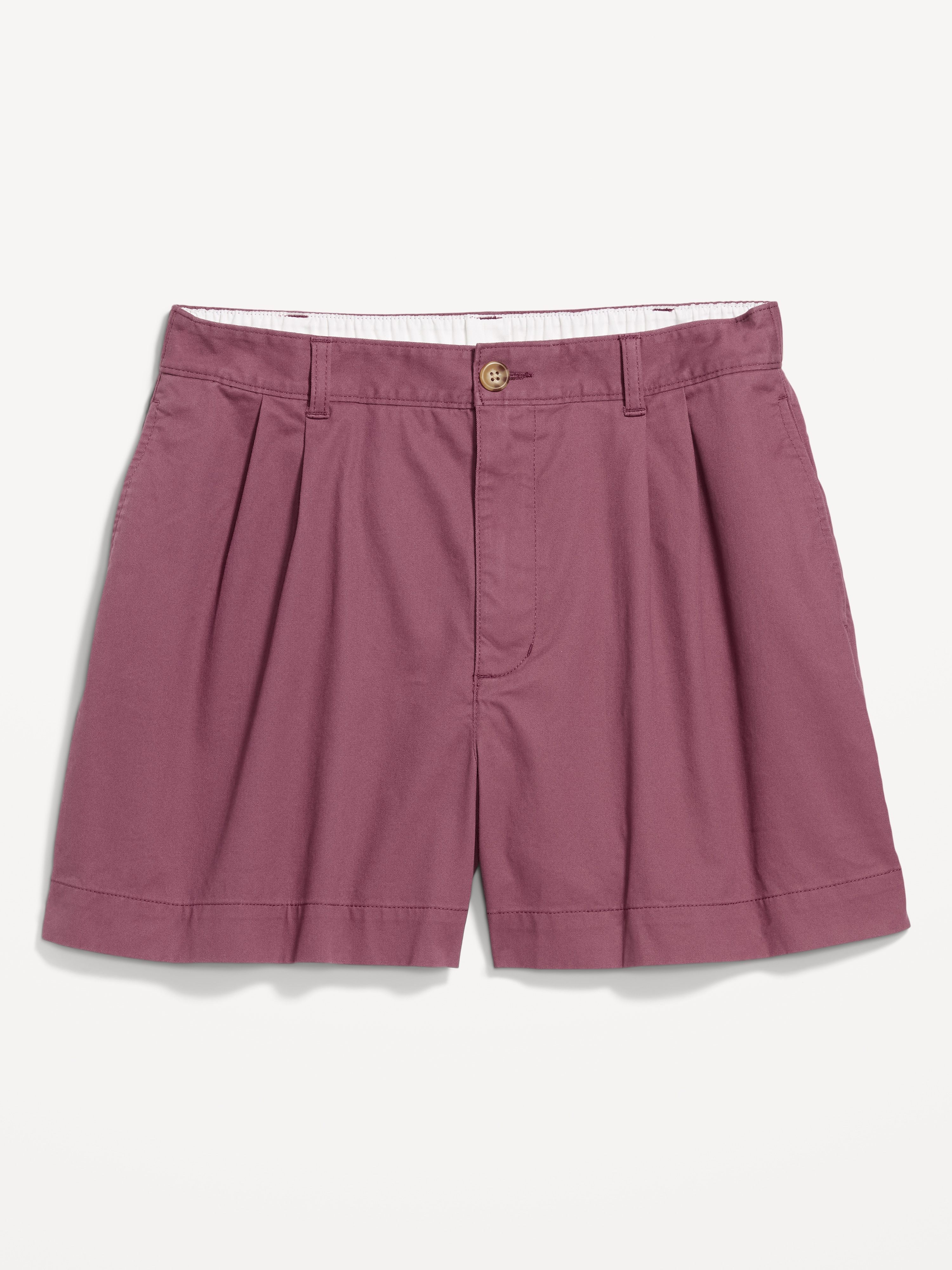 High-Waisted OGC Chino Shorts -- 4-inch inseam - Dusty Mauve - 3